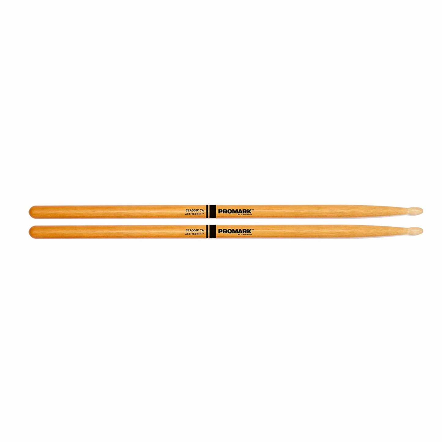 Promark Classic 7A ActiveGrip Clear Wood Tip Drum Sticks Drums and Percussion / Parts and Accessories / Drum Sticks and Mallets