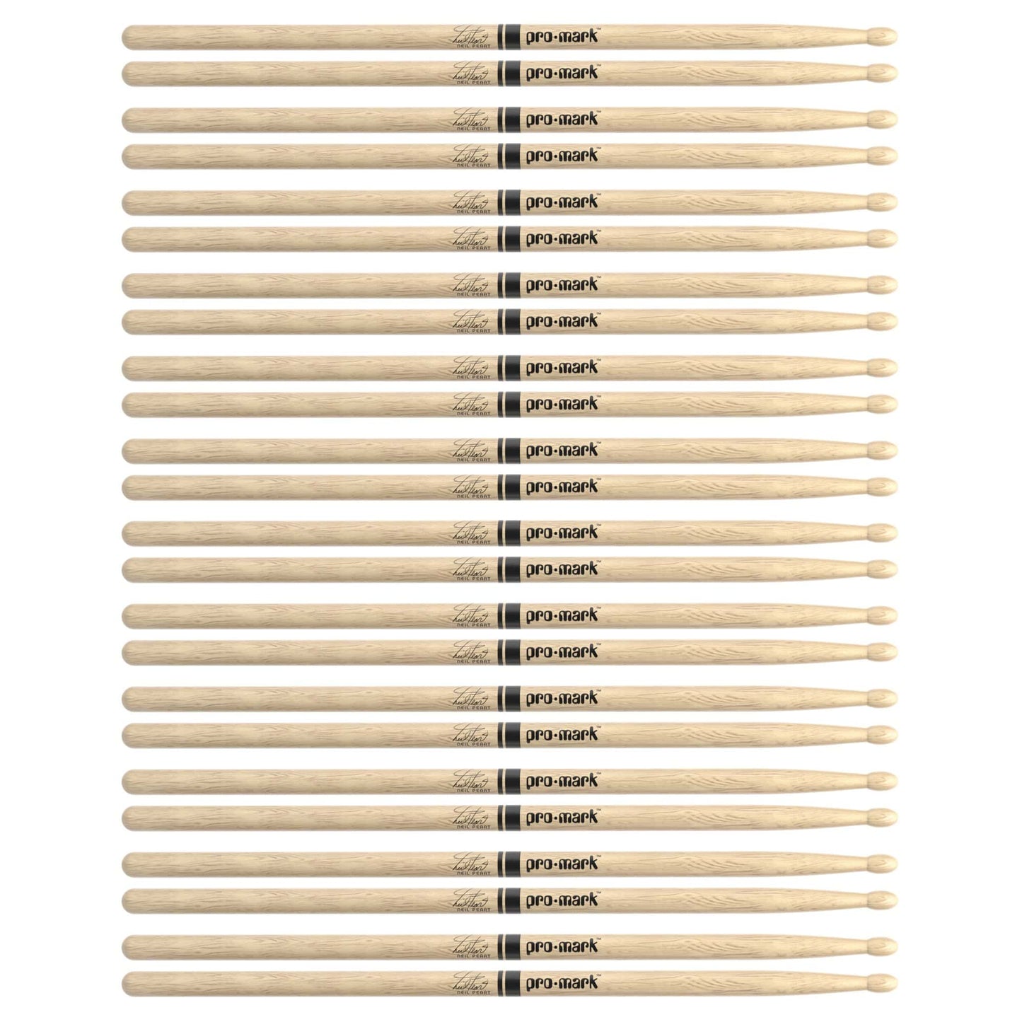 Promark Japanese White Oak 747 Neil Peart Wood Tip Drum Sticks (12 Pair Bundle) Drums and Percussion / Parts and Accessories / Drum Sticks and Mallets