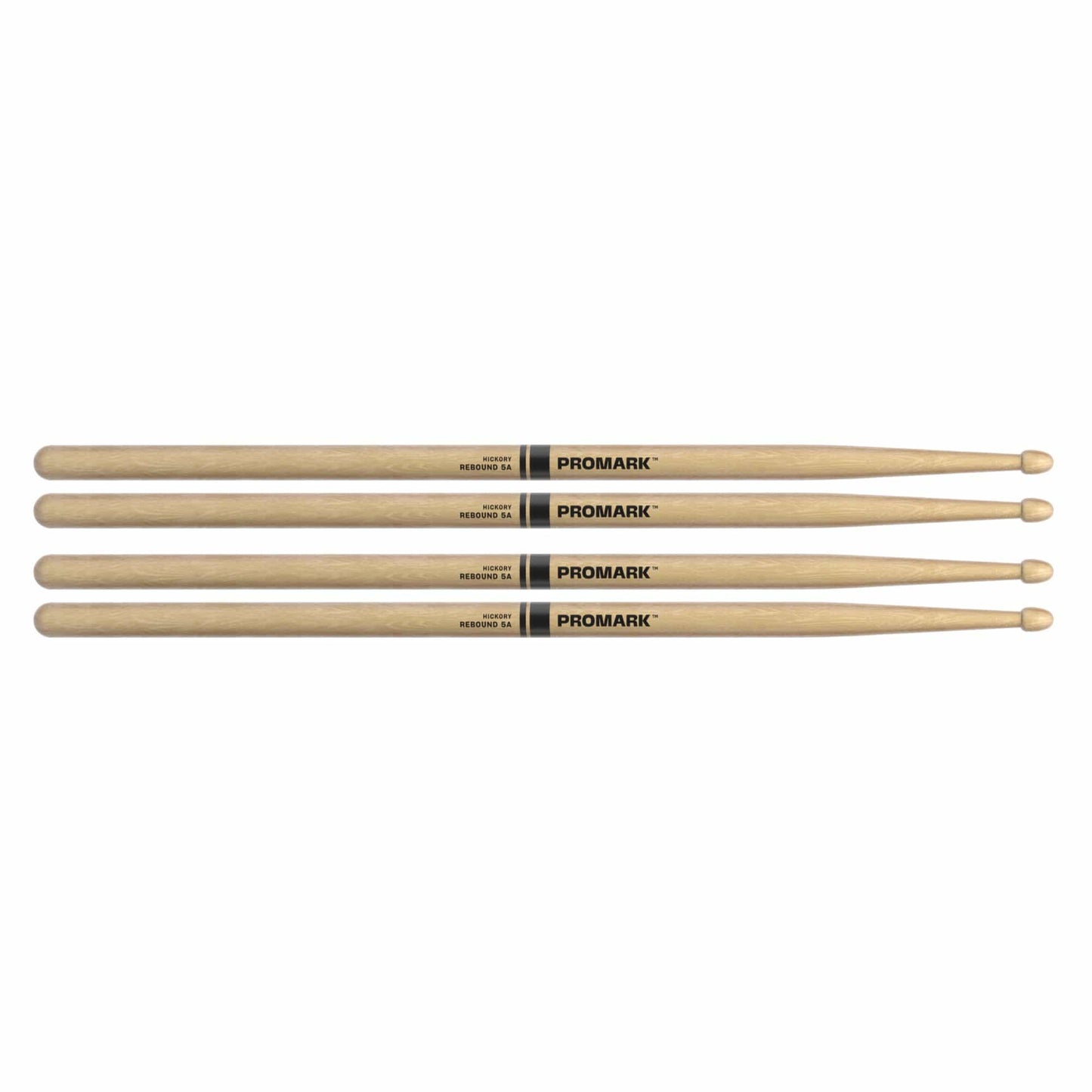 Promark Rebound 5A .565" Hickory Acorn Wood Tip Drum Sticks (2 Pair Bundle) Drums and Percussion / Parts and Accessories / Drum Sticks and Mallets