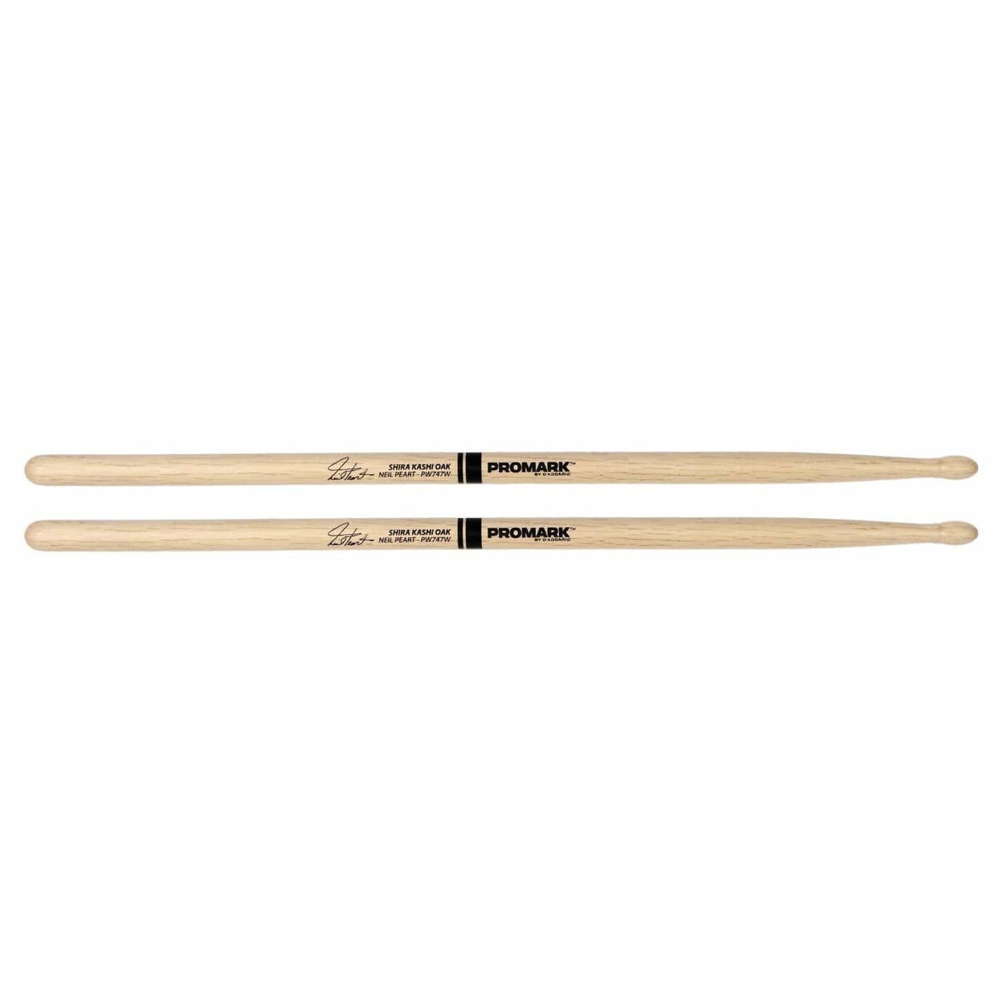 Promark Shira Kashi Oak 747 Neil Peart Wood Tip Drum Sticks Drums and Percussion / Parts and Accessories / Drum Sticks and Mallets