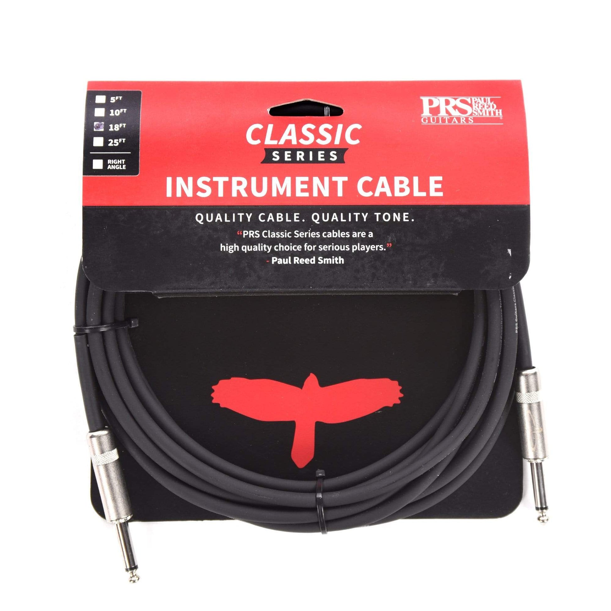 PRS 18' Classic Instrument Cable Straight/Straight Accessories / Cables