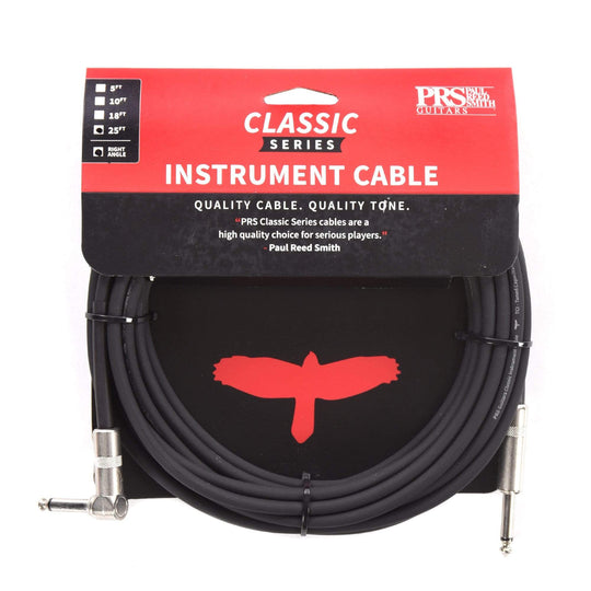 PRS 25' Classic Instrument Cable Straight/Angle Accessories / Cables