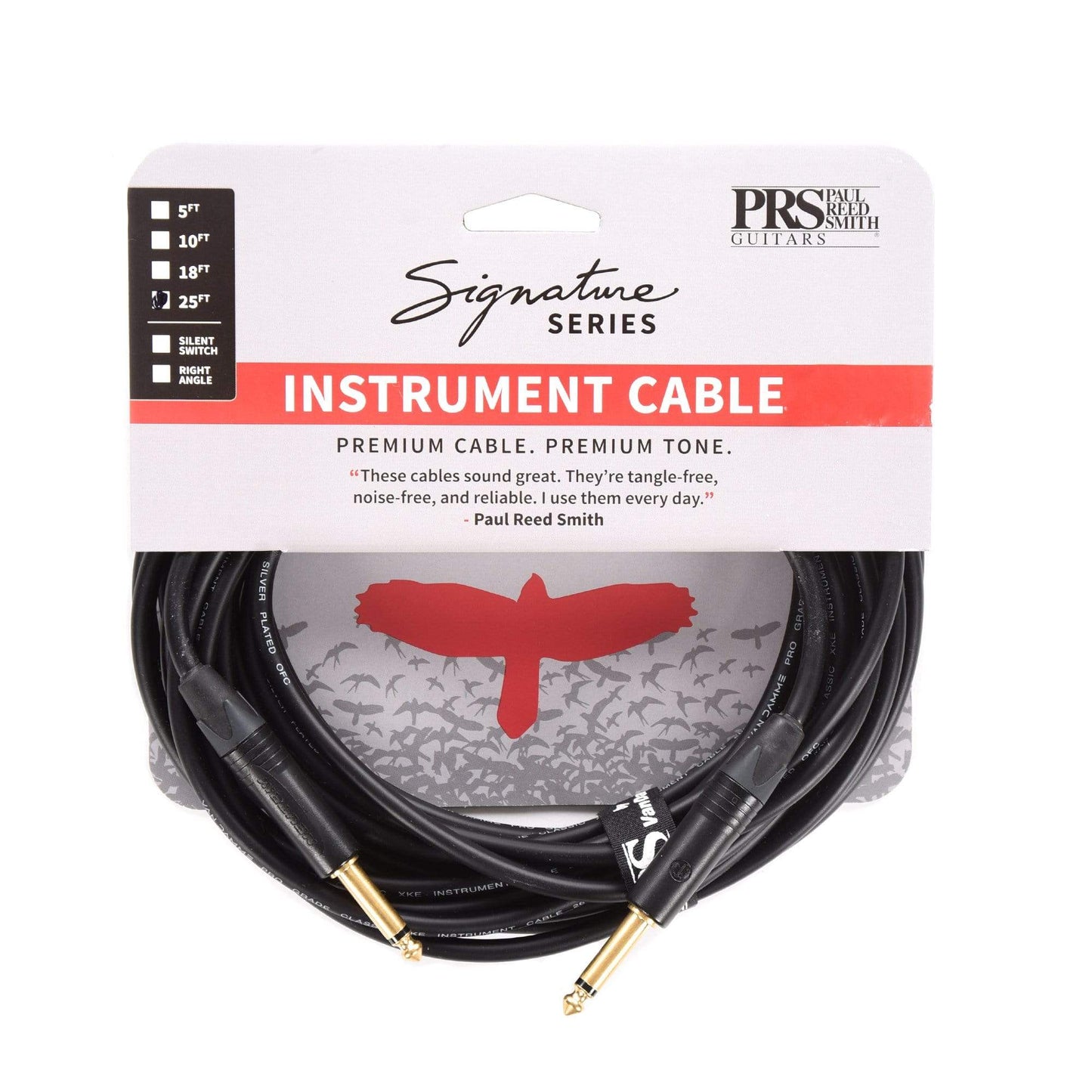PRS 25' Signature Instrument Cable Straight/Straight Accessories / Cables