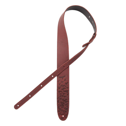 PRS 2.5" Leather Bird Swarm Strap Rust Accessories / Straps