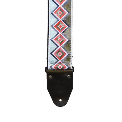 PRS 2.75" PRS Wide Retro Jacquard Strap Green & Red Accessories / Straps