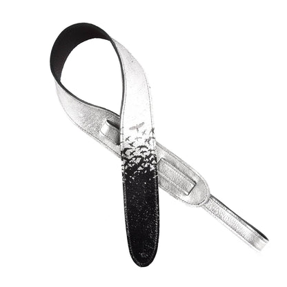 PRS Leather Strap Silver Shimmer Birds in Flight Accessories / Straps