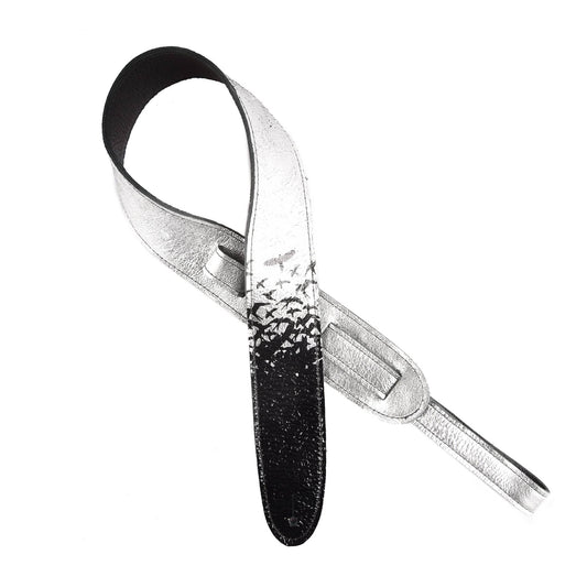PRS Leather Strap Silver Shimmer Birds in Flight Accessories / Straps