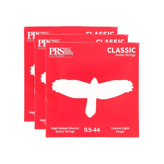 PRS Classic Electric Guitar Strings Custom Light 9.5-44 3 Pack Bundle Accessories / Strings / Guitar Strings