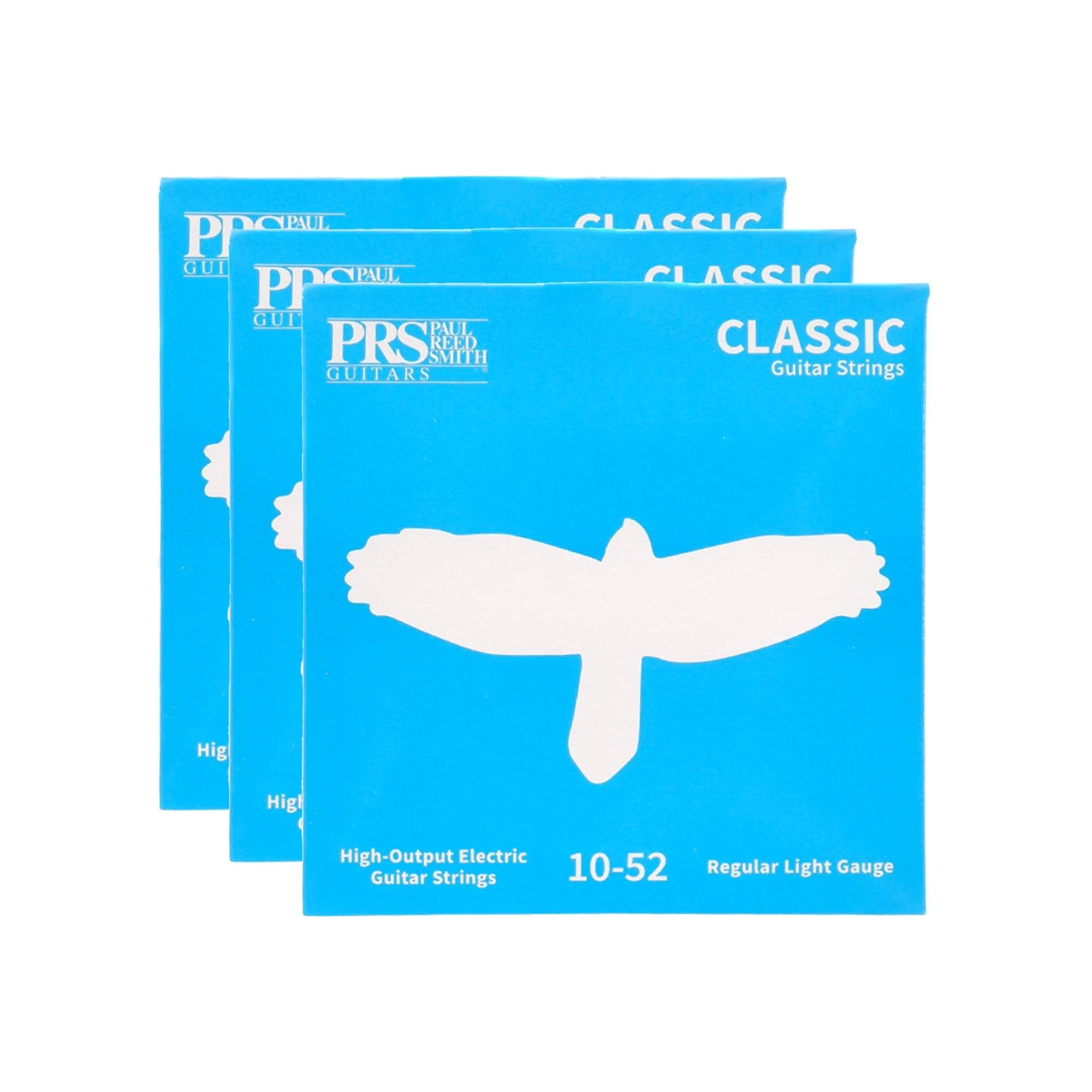 PRS Classic Electric Guitar Strings Light Top/Heavy Bot 10-52 3 Pack Bundle Accessories / Strings / Guitar Strings