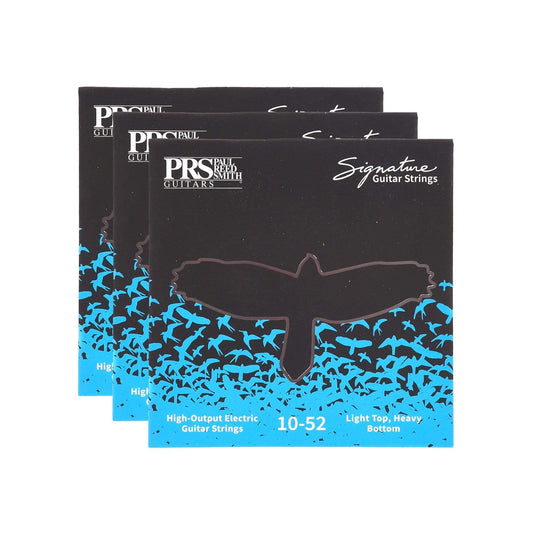 PRS Signature Electric Guitar Strings Light Top/Heavy Bot 10-52 3 Pack Bundle Accessories / Strings / Guitar Strings