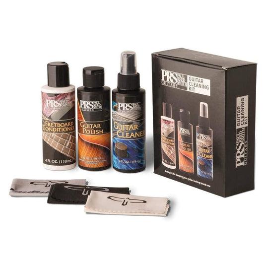 PRS Guitar Care Bundle w/Cleaner (Nitro Friendly), Polish, Conditioner, Microfibre Cloth Accessories / Tools