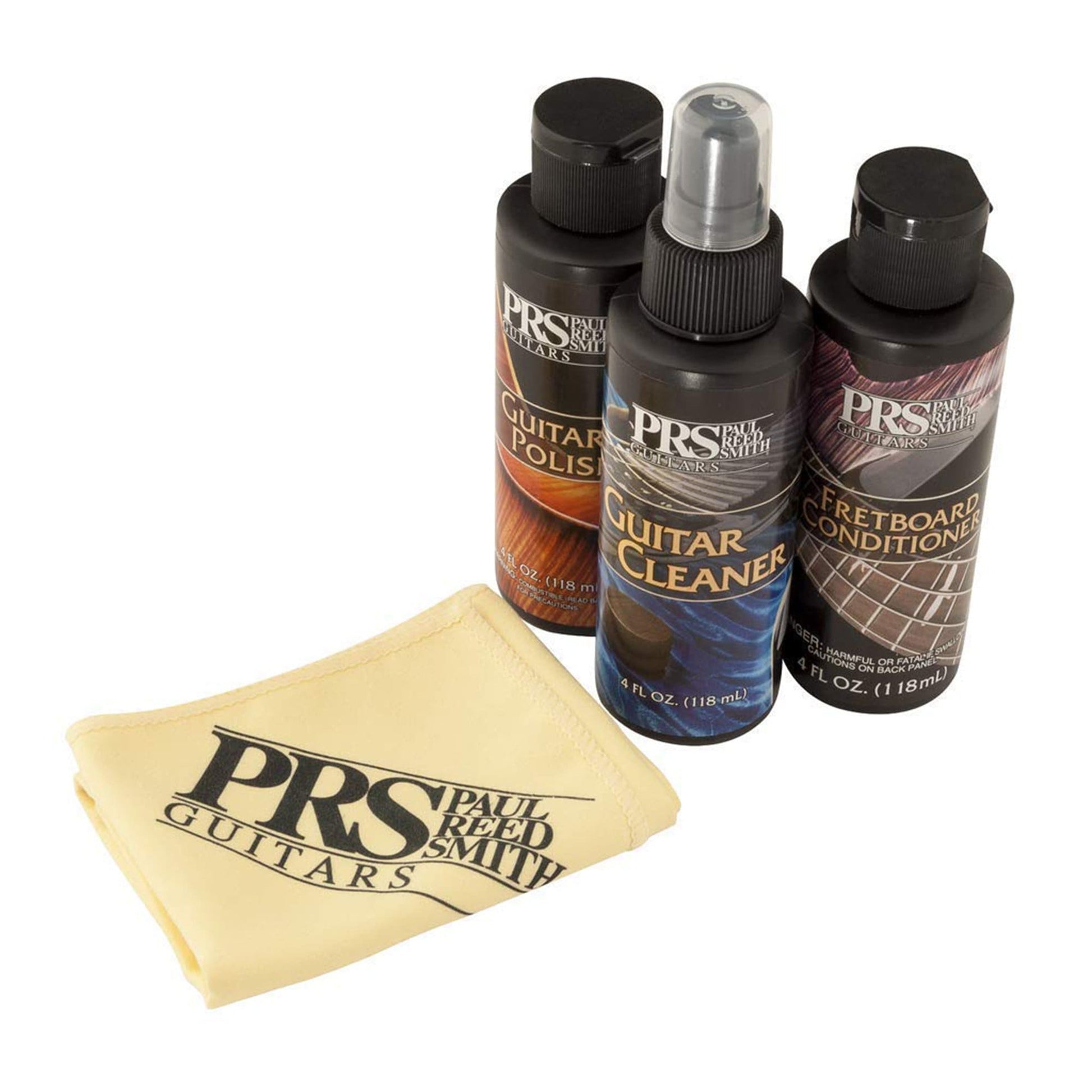 PRS Guitar Care Bundle w/Cloth, Polish, Fretboard Conditioner, & Microfiber Cloths Accessories / Tools