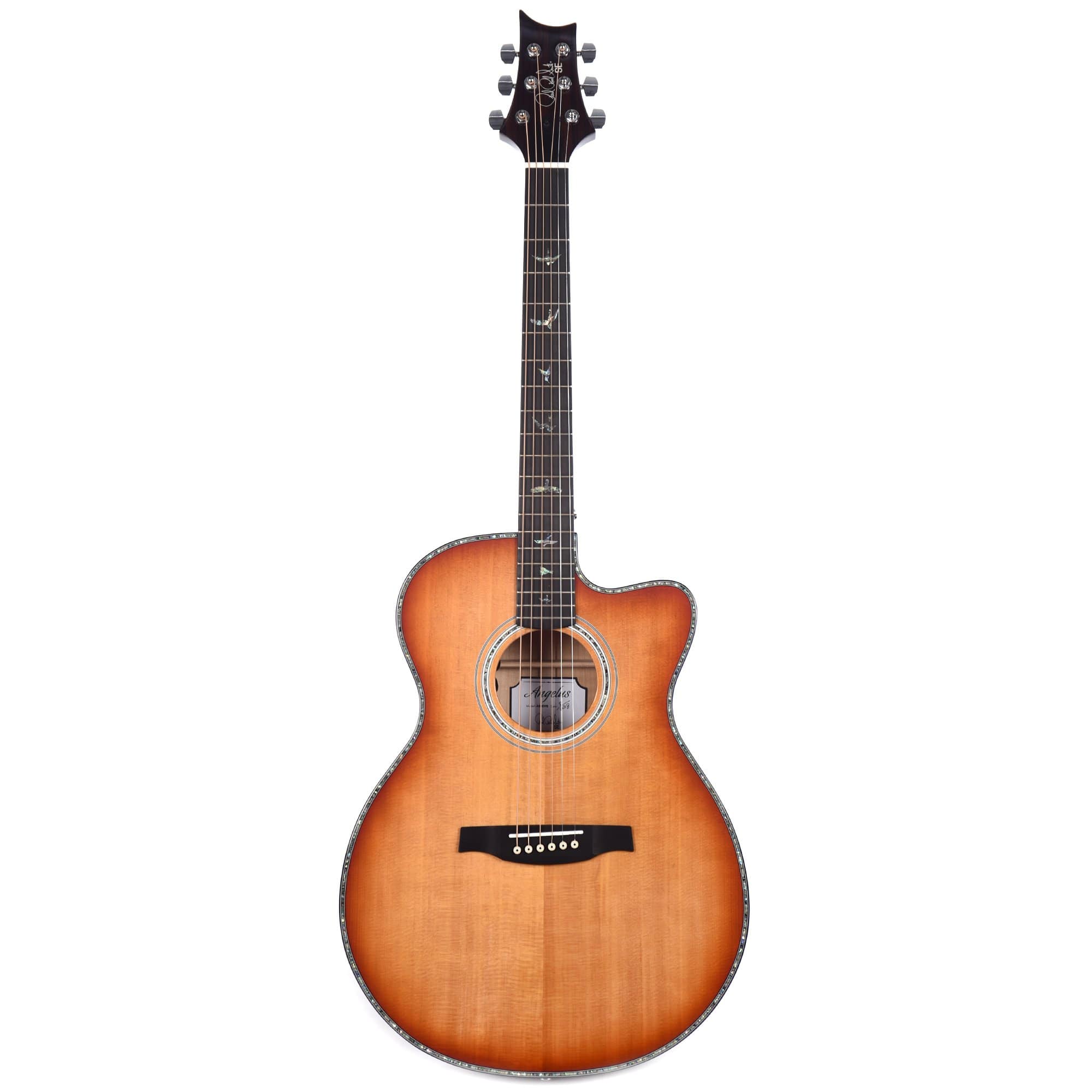 PRS SE A50E Angelus Sitka/Figured Maple Vintage Sunburst w/Fishman GT1 Acoustic Guitars / Built-in Electronics