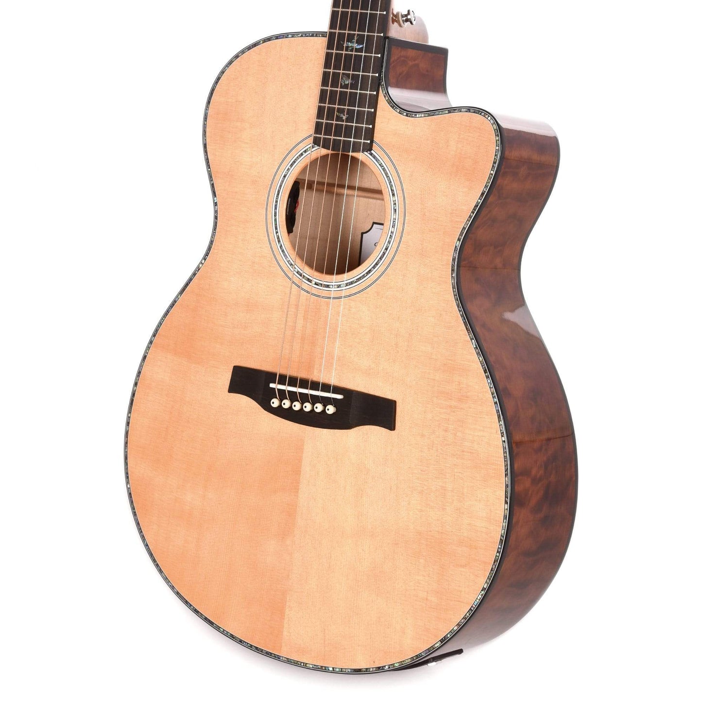 PRS SE A55E Angelus Sitka/Quilted Maple Black Gold w/Natural Top & Fishman GT1 Acoustic Guitars / Built-in Electronics