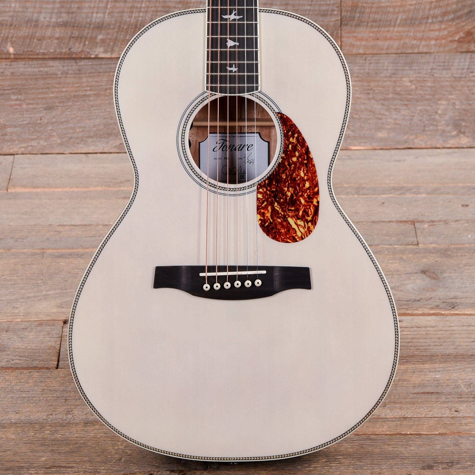 PRS Limited Edition SE P20E Parlor Antique White w/Fishman GT1 Acoustic Guitars / Parlor