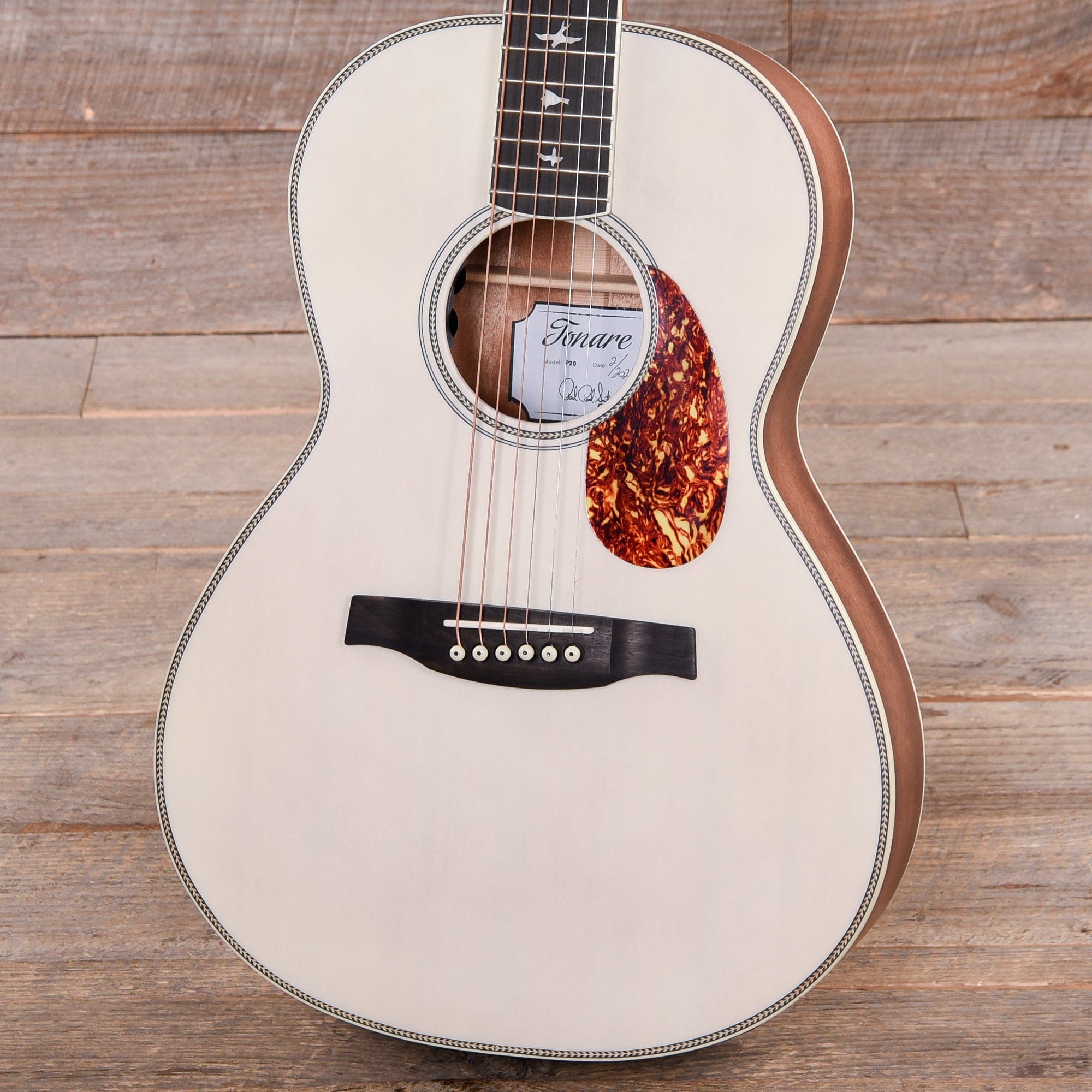 PRS Limited Edition SE P20E Parlor Antique White w/Fishman GT1 Acoustic Guitars / Parlor