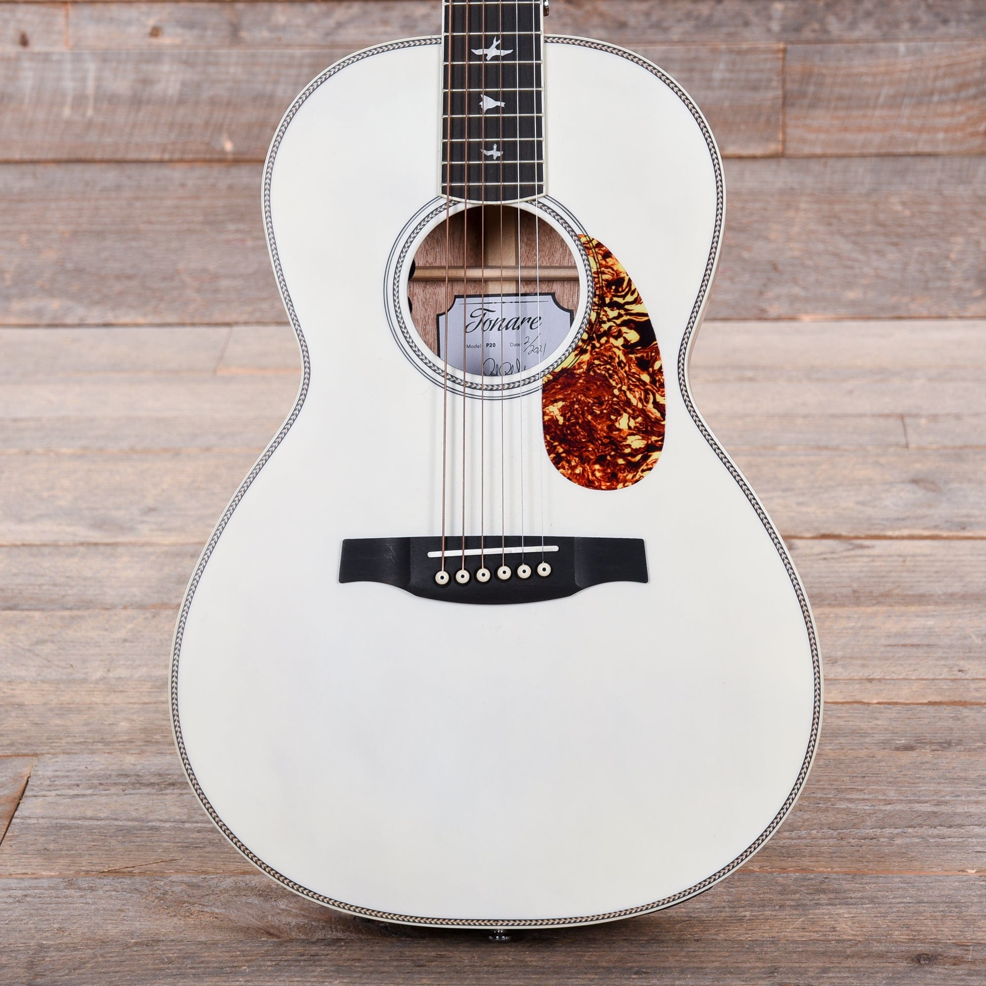 PRS Limited Edition SE P20E Parlor Antique White w/Fishman GT1 Acoustic Guitars / Parlor