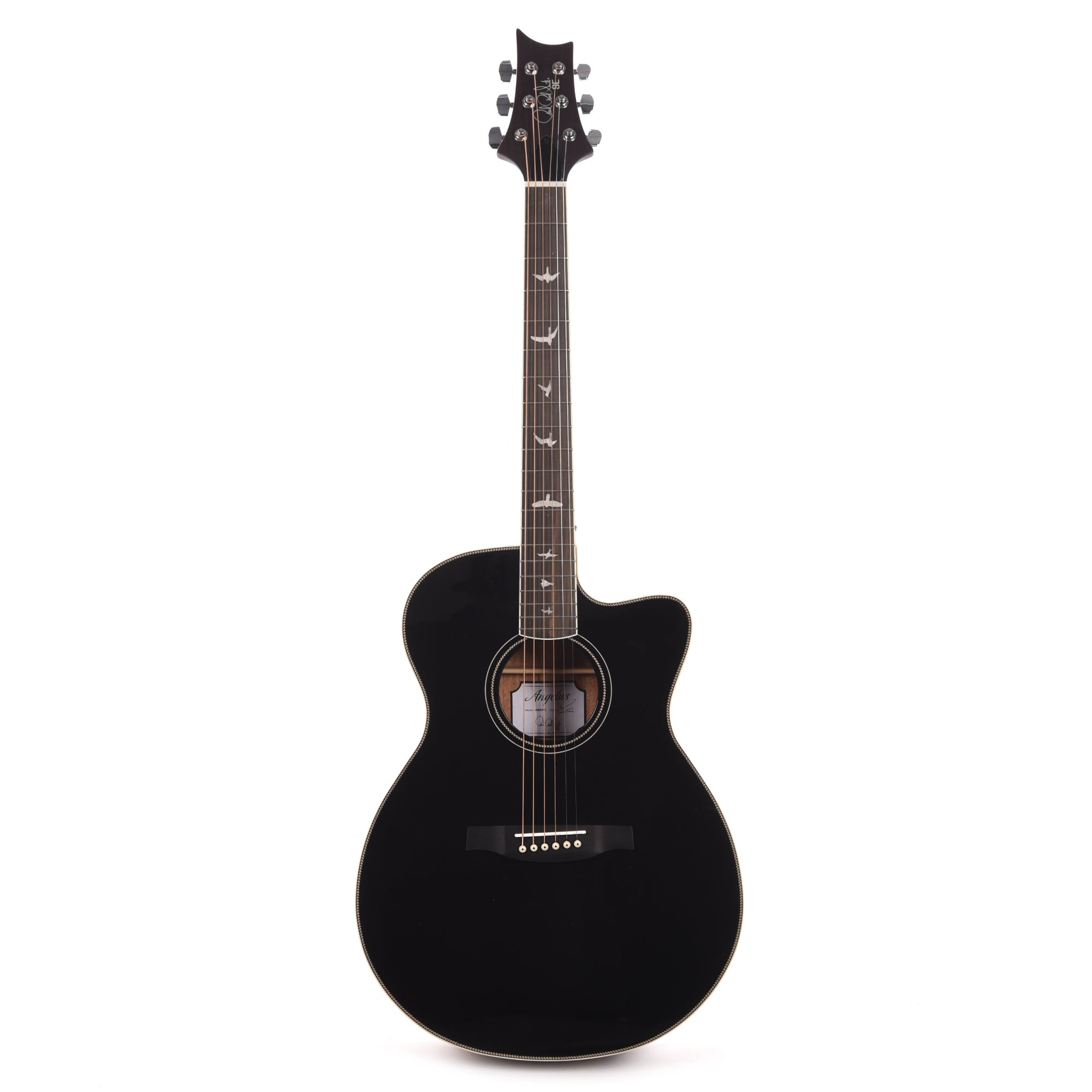 PRS SE A20E Angelus Black Top w/Fishman Sonitone Pickup Acoustic Guitars / Parlor