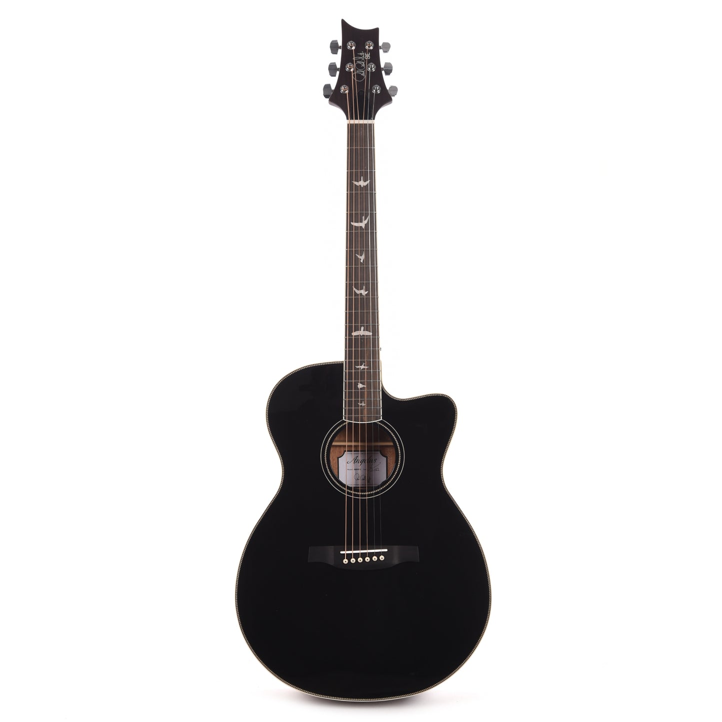 PRS SE A20E Angelus Black Top w/Fishman Sonitone Pickup Acoustic Guitars / Parlor