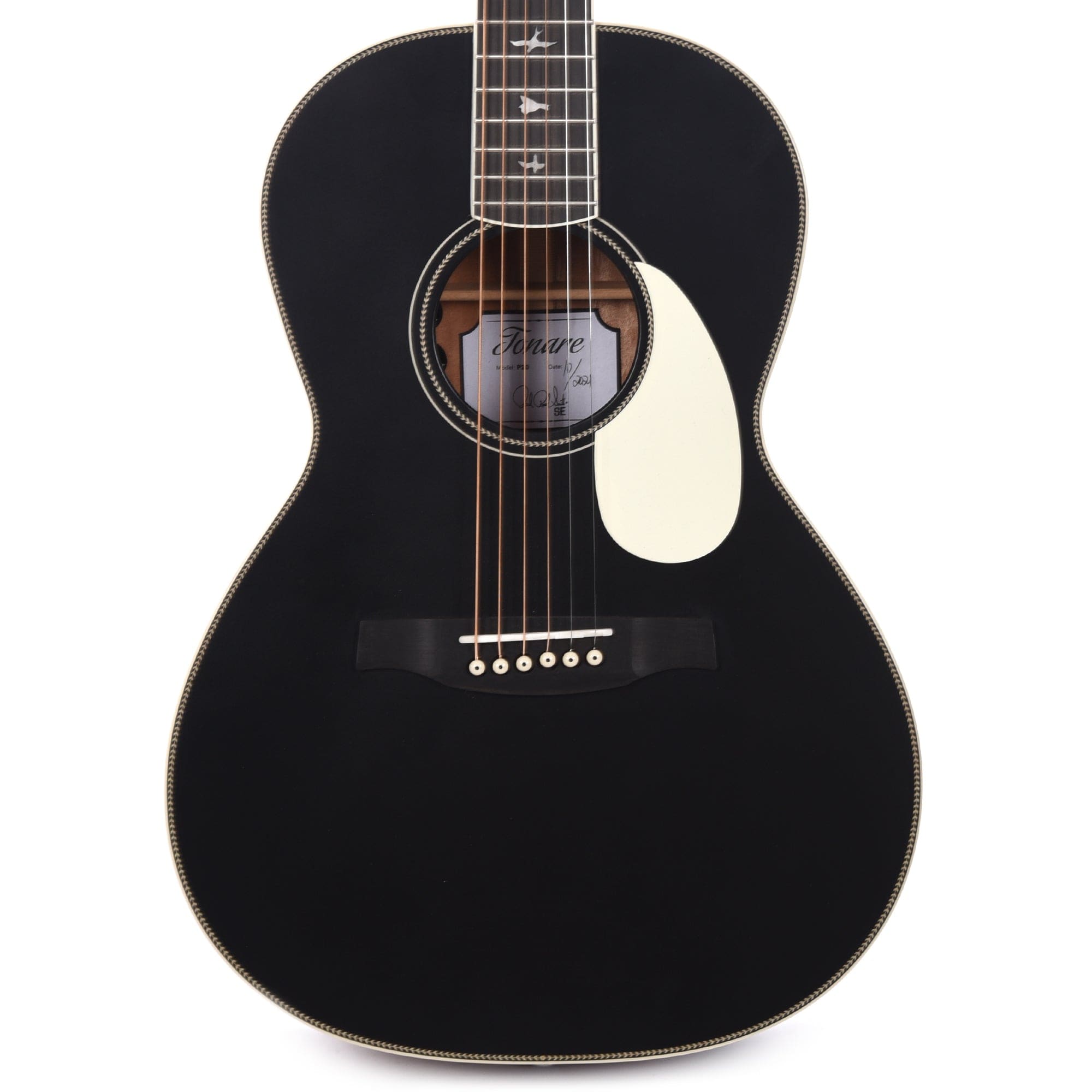 PRS SE P20E Tonare Parlor Satin Black Top Acoustic Guitars / Parlor