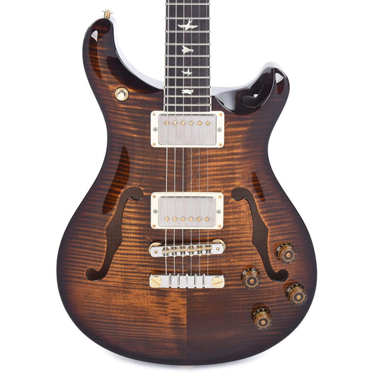 PRS McCarty 594 Hollowbody II 10 Top Black Gold Burst Electric Guitars / Hollow Body