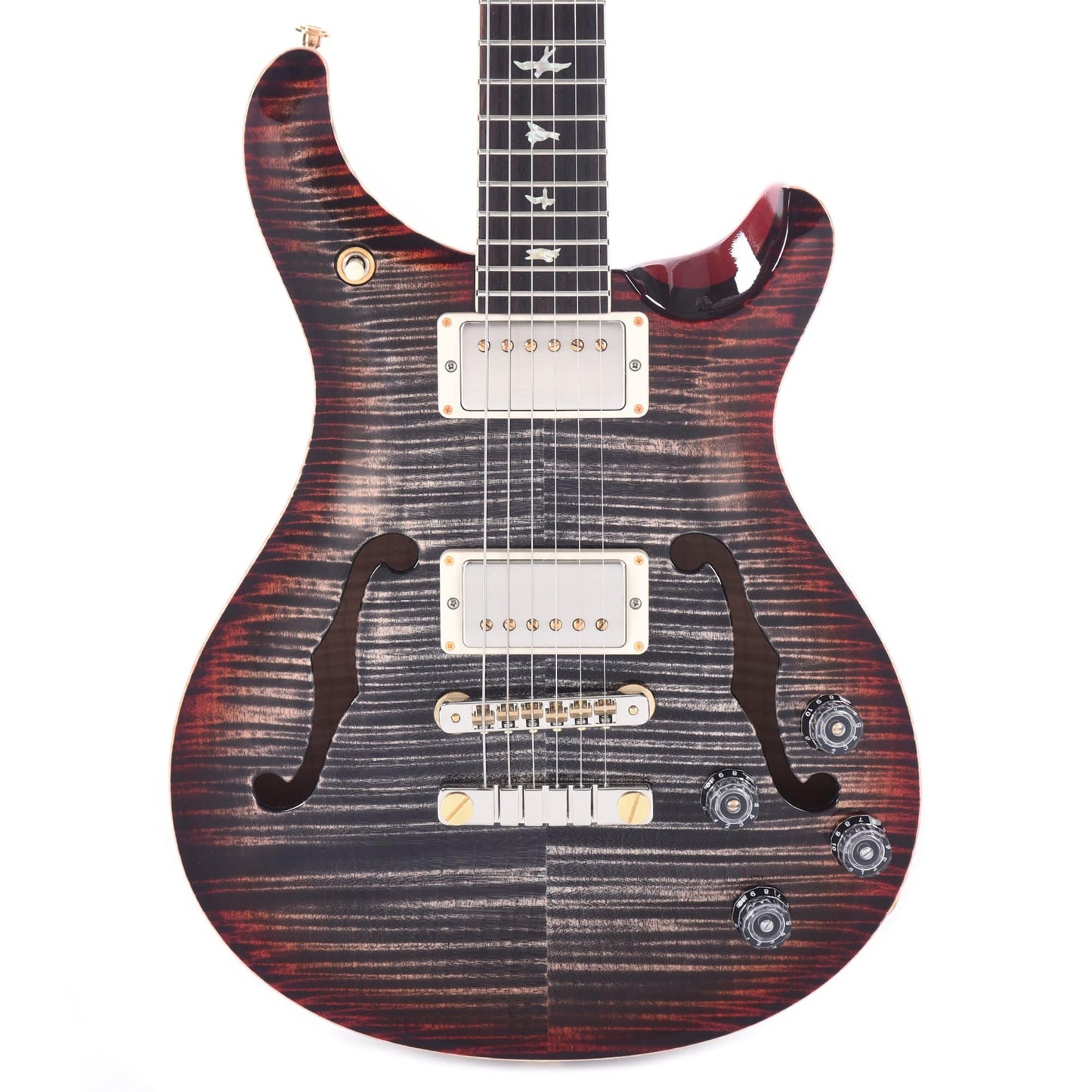 PRS McCarty 594 Hollowbody II 10 Top Charcoal Cherry Burst w/Nickel Hardware Electric Guitars / Hollow Body