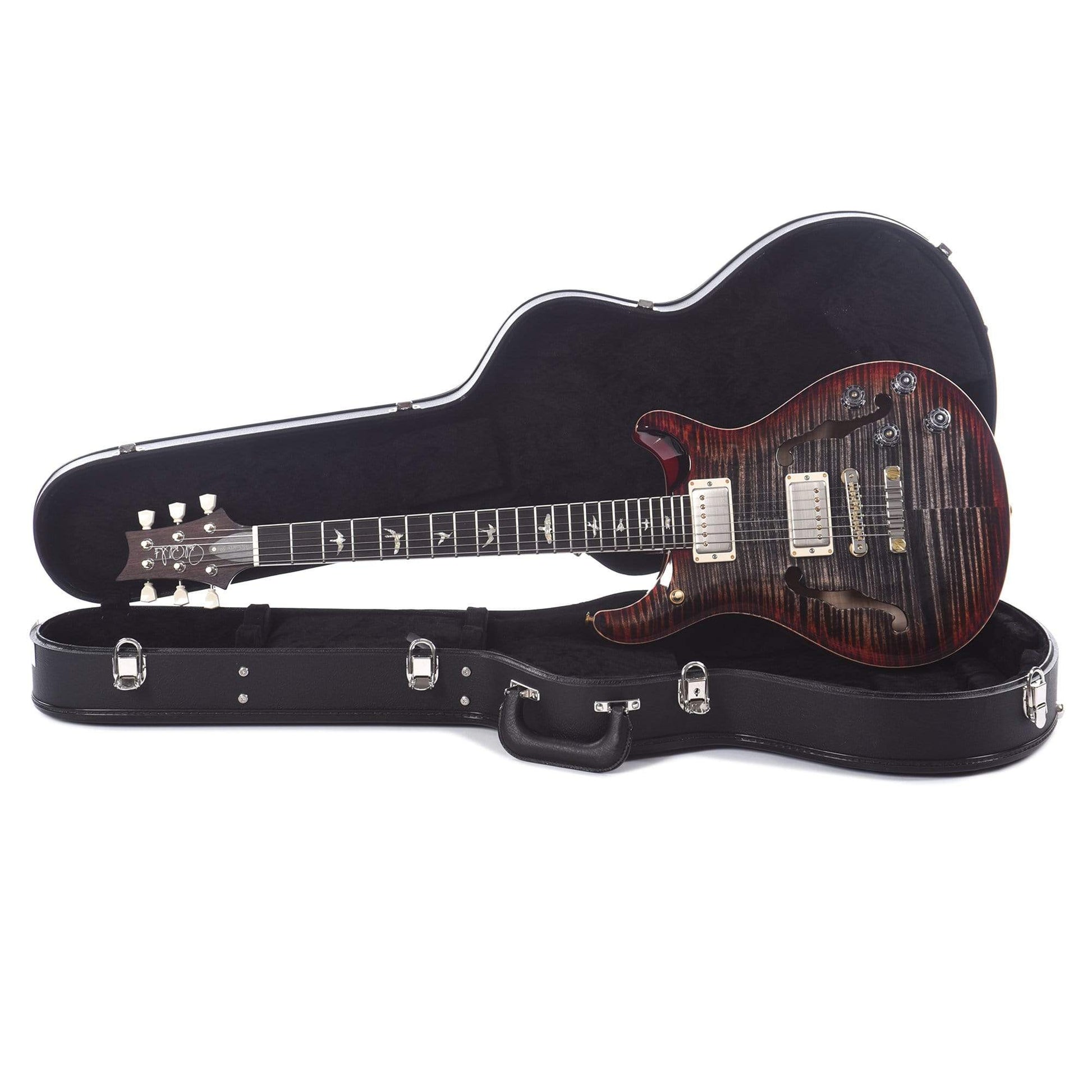PRS McCarty 594 Hollowbody II 10 Top Charcoal Cherry Burst w/Nickel Hardware Electric Guitars / Hollow Body