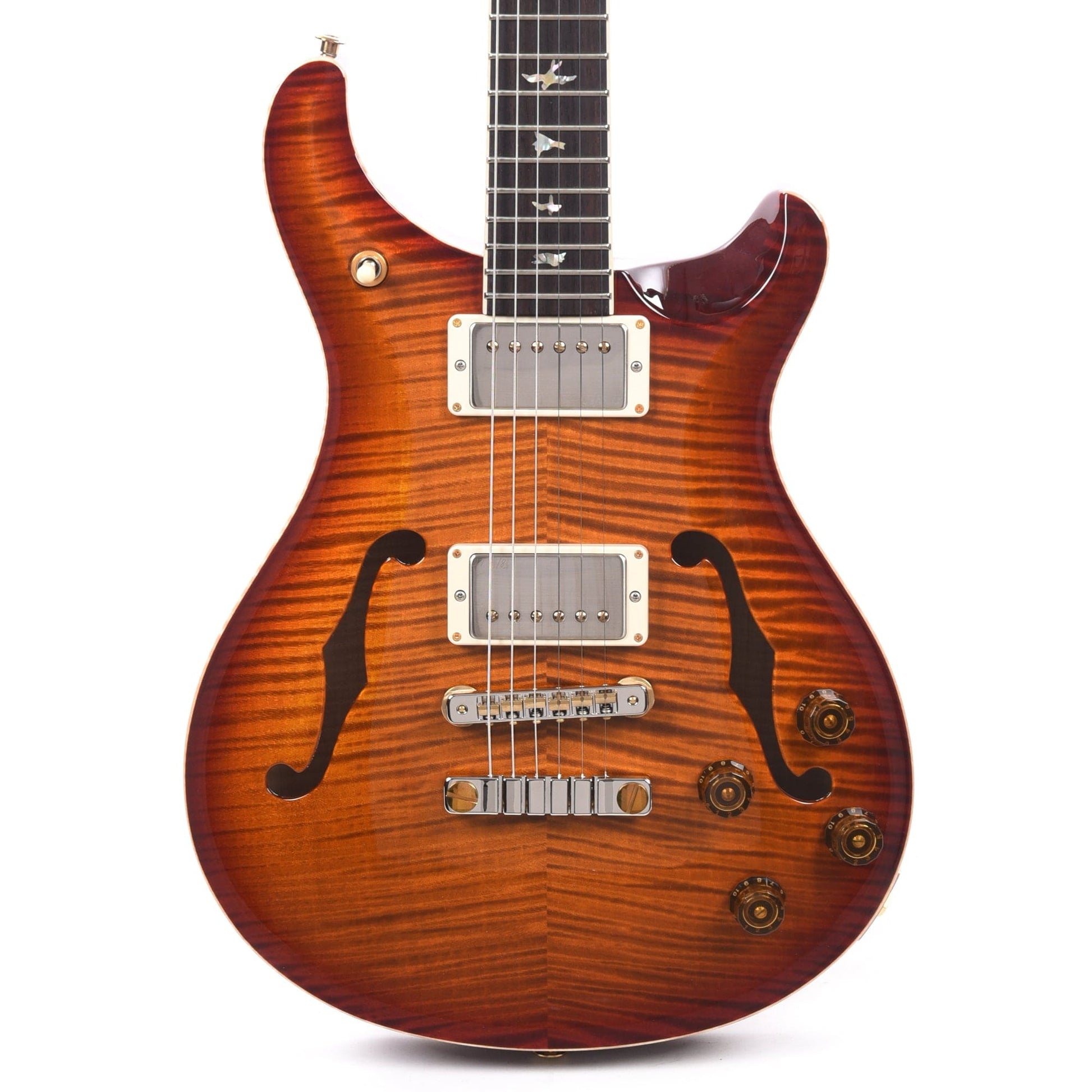 PRS McCarty 594 Hollowbody II 10 Top Dark Cherry Burst Electric Guitars / Hollow Body