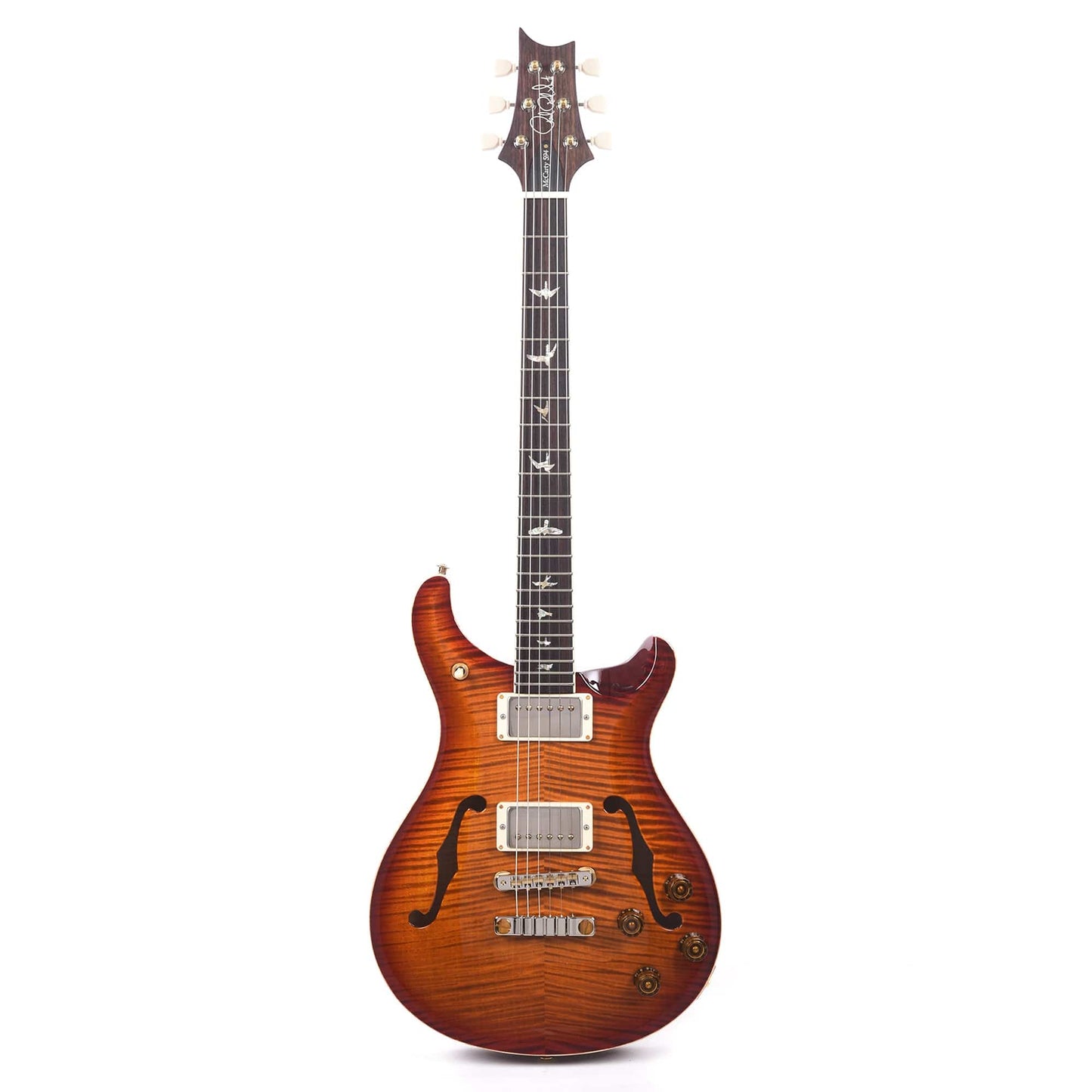 PRS McCarty 594 Hollowbody II 10 Top Dark Cherry Burst Electric Guitars / Hollow Body