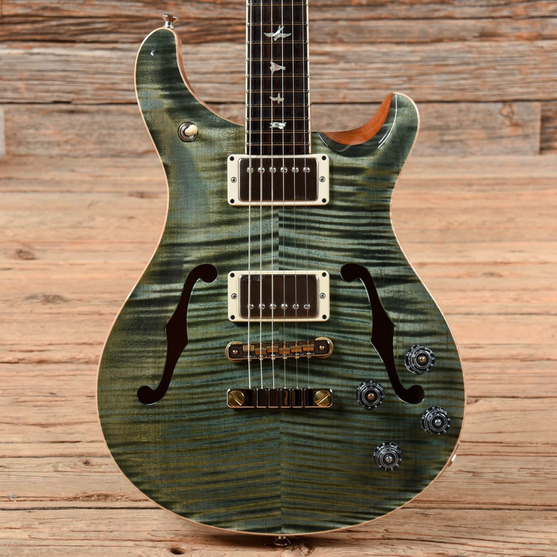 PRS McCarty 594 Hollowbody II Trampas Green 2021 Electric Guitars / Hollow Body