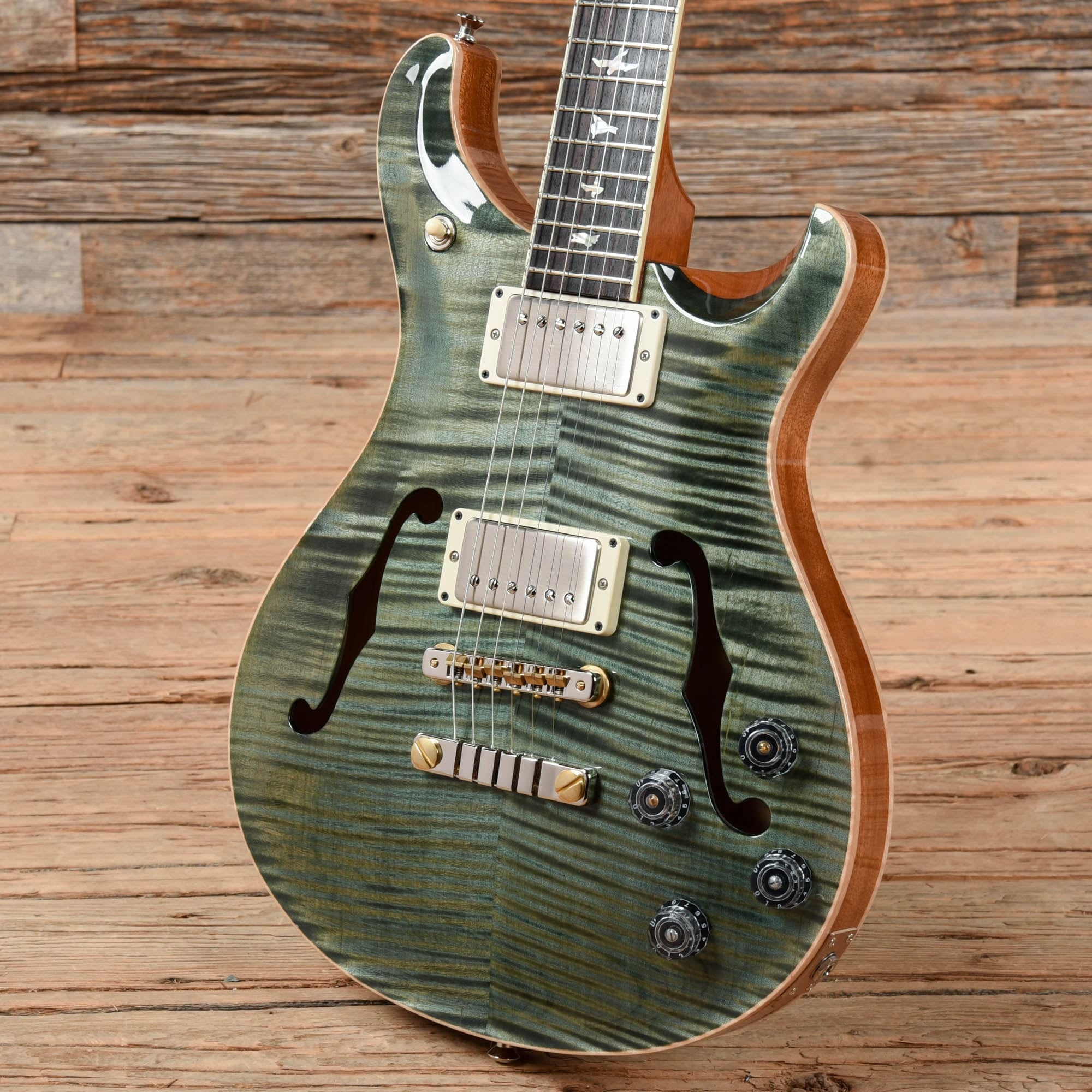 PRS McCarty 594 Hollowbody II Trampas Green 2021 Electric Guitars / Hollow Body