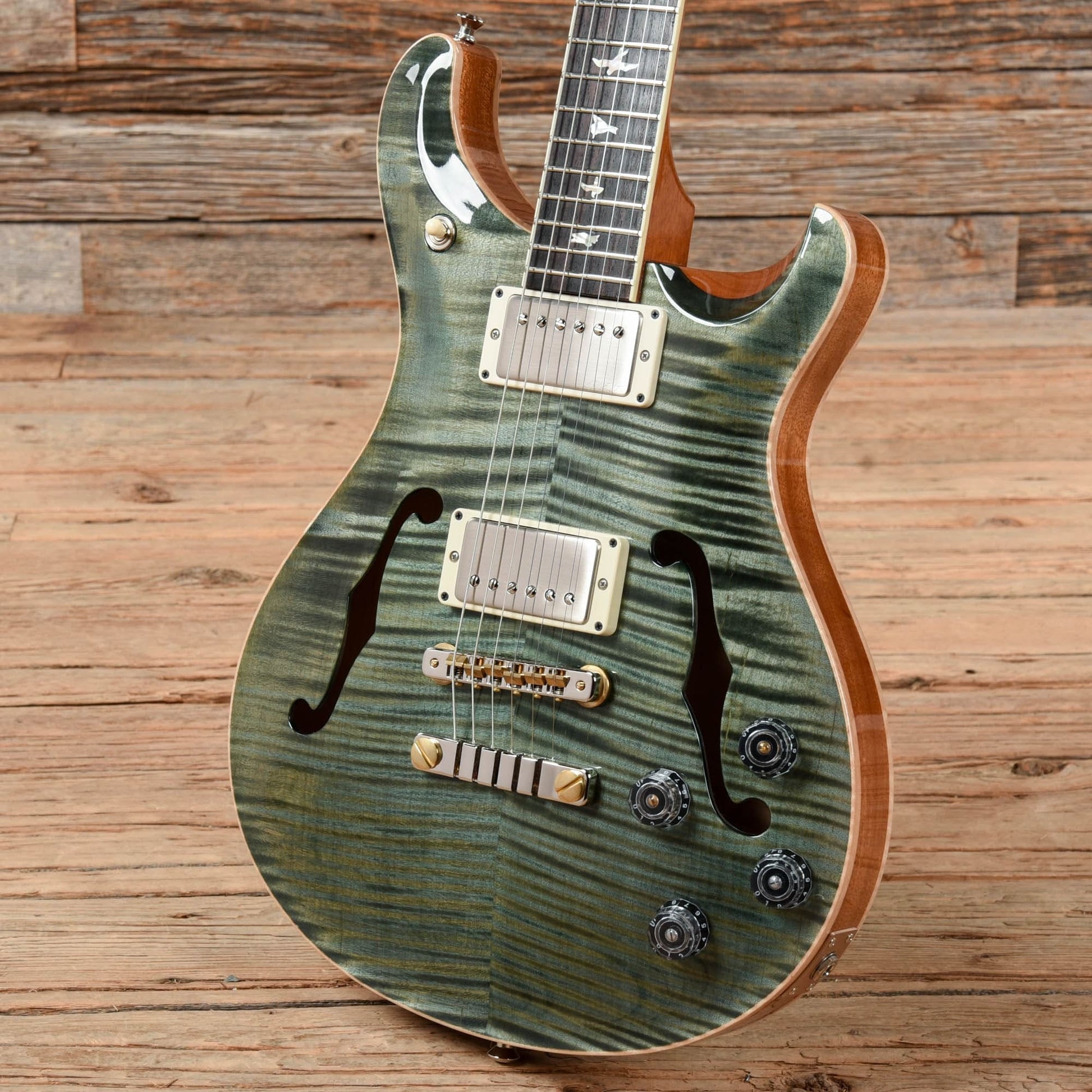 PRS McCarty 594 Hollowbody II Trampas Green 2021 Electric Guitars / Hollow Body