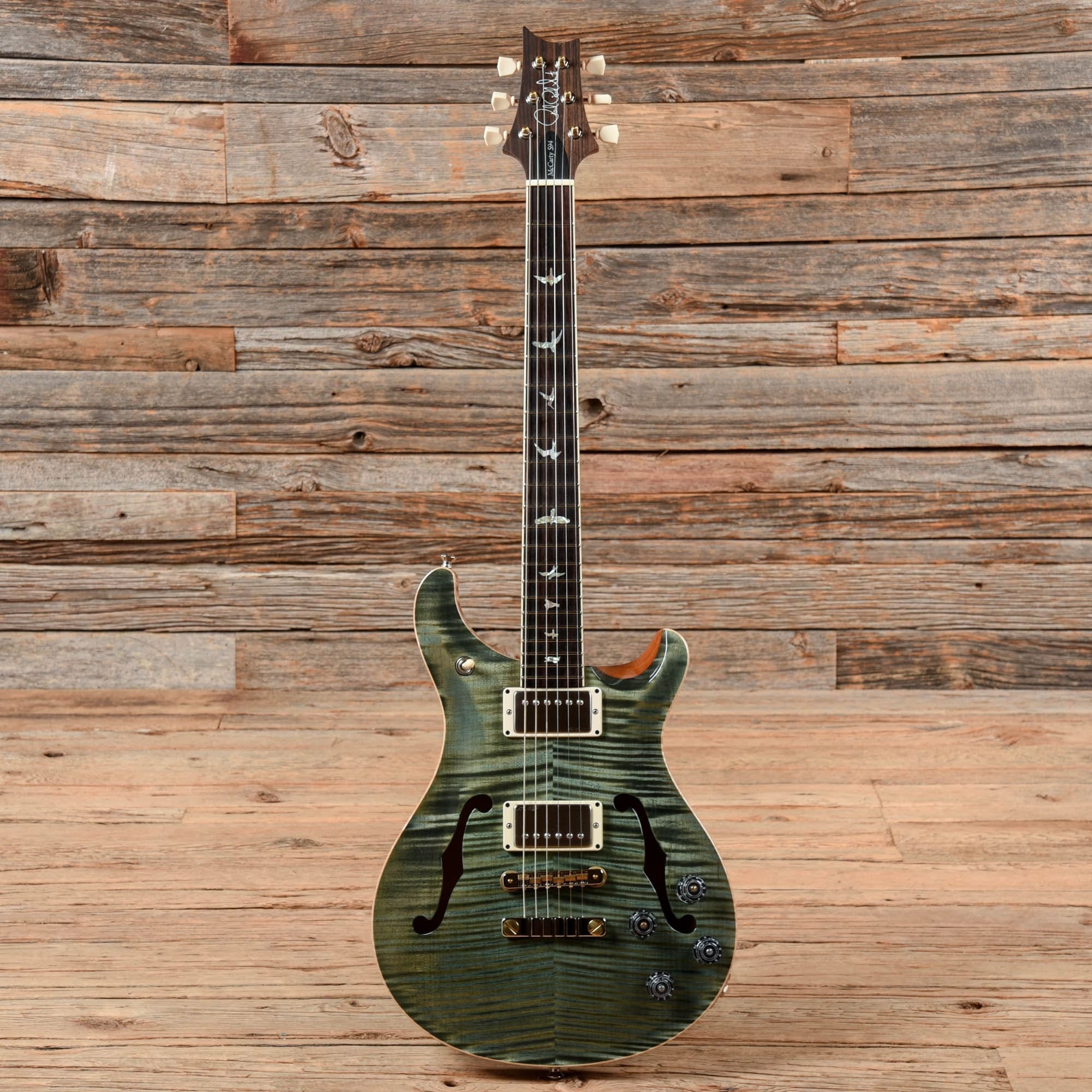 PRS McCarty 594 Hollowbody II Trampas Green 2021 Electric Guitars / Hollow Body