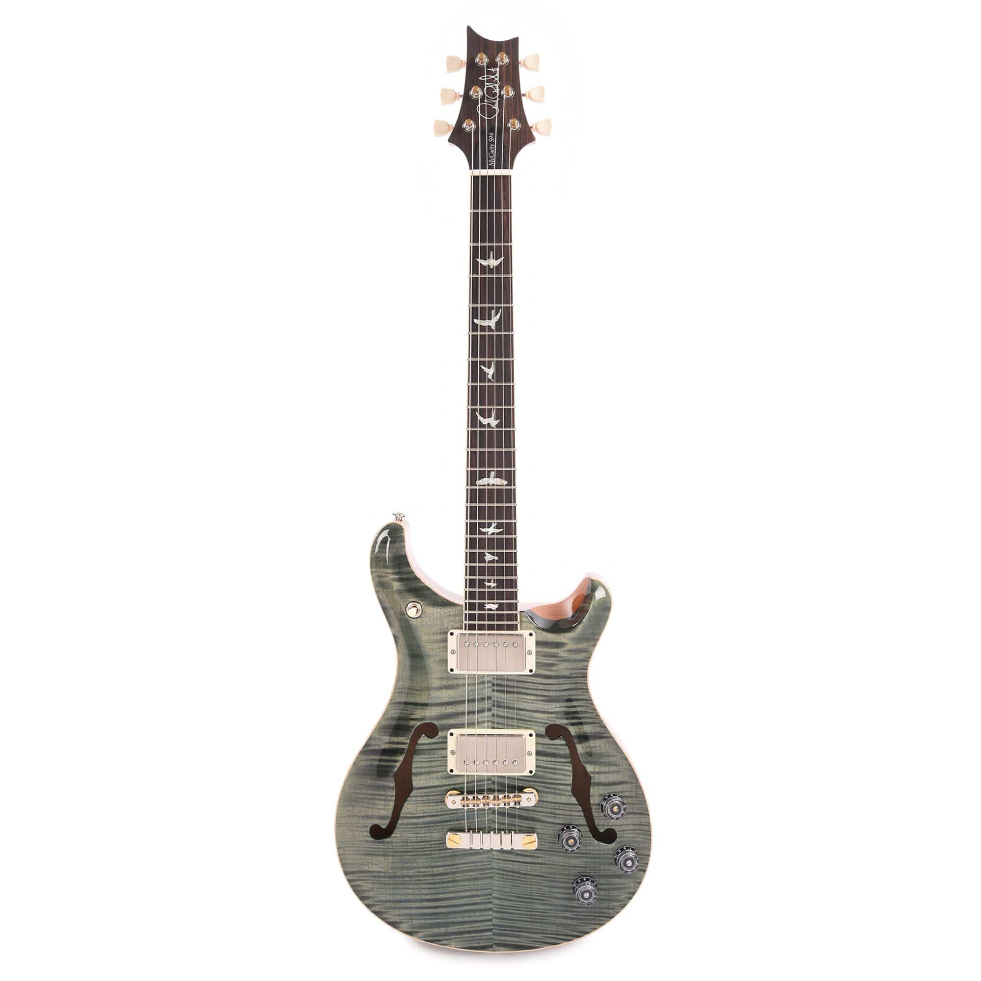 PRS McCarty 594 Hollowbody II Trampas Green w/Nickel Hardware Electric Guitars / Hollow Body