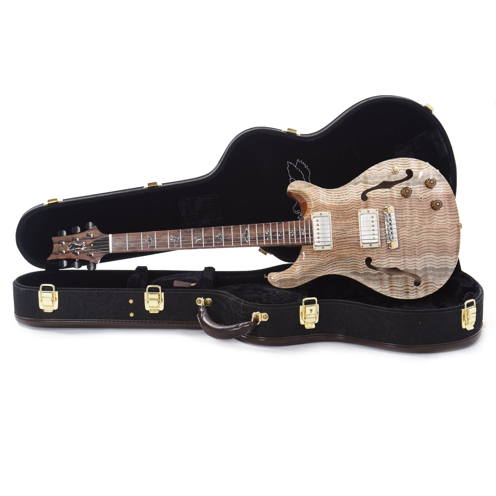 PRS Private Stock #9433 Hollowbody II Piezo Figured White Ash w/Figured Hormigo Fingerboard Electric Guitars / Hollow Body