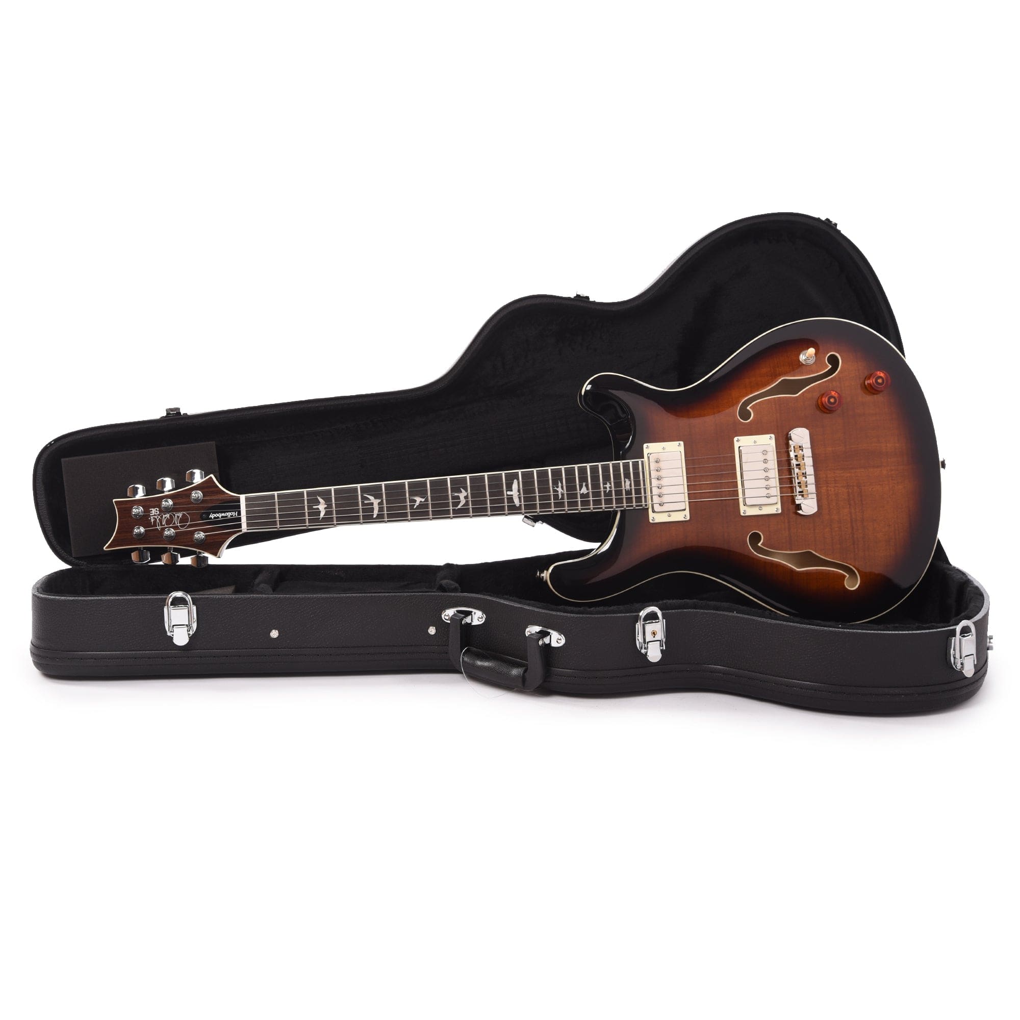 PRS SE Hollowbody II Black Gold Burst Electric Guitars / Hollow Body