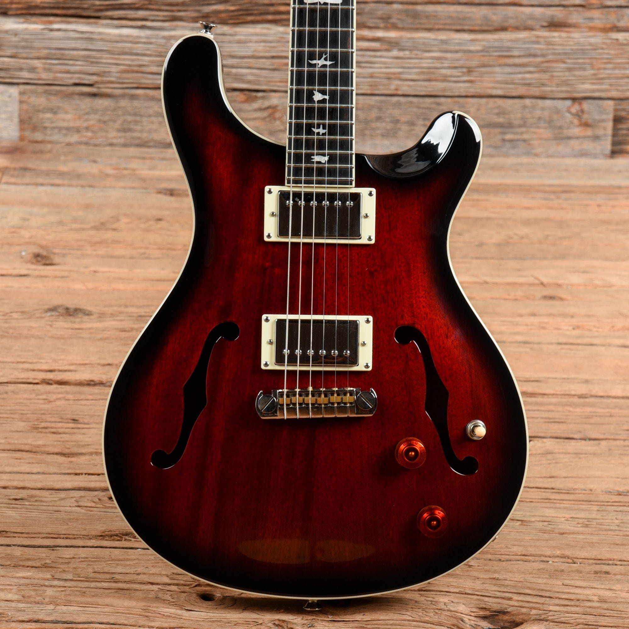PRS SE Hollowbody Standard Fire Red Burst 2019 Electric Guitars / Hollow Body
