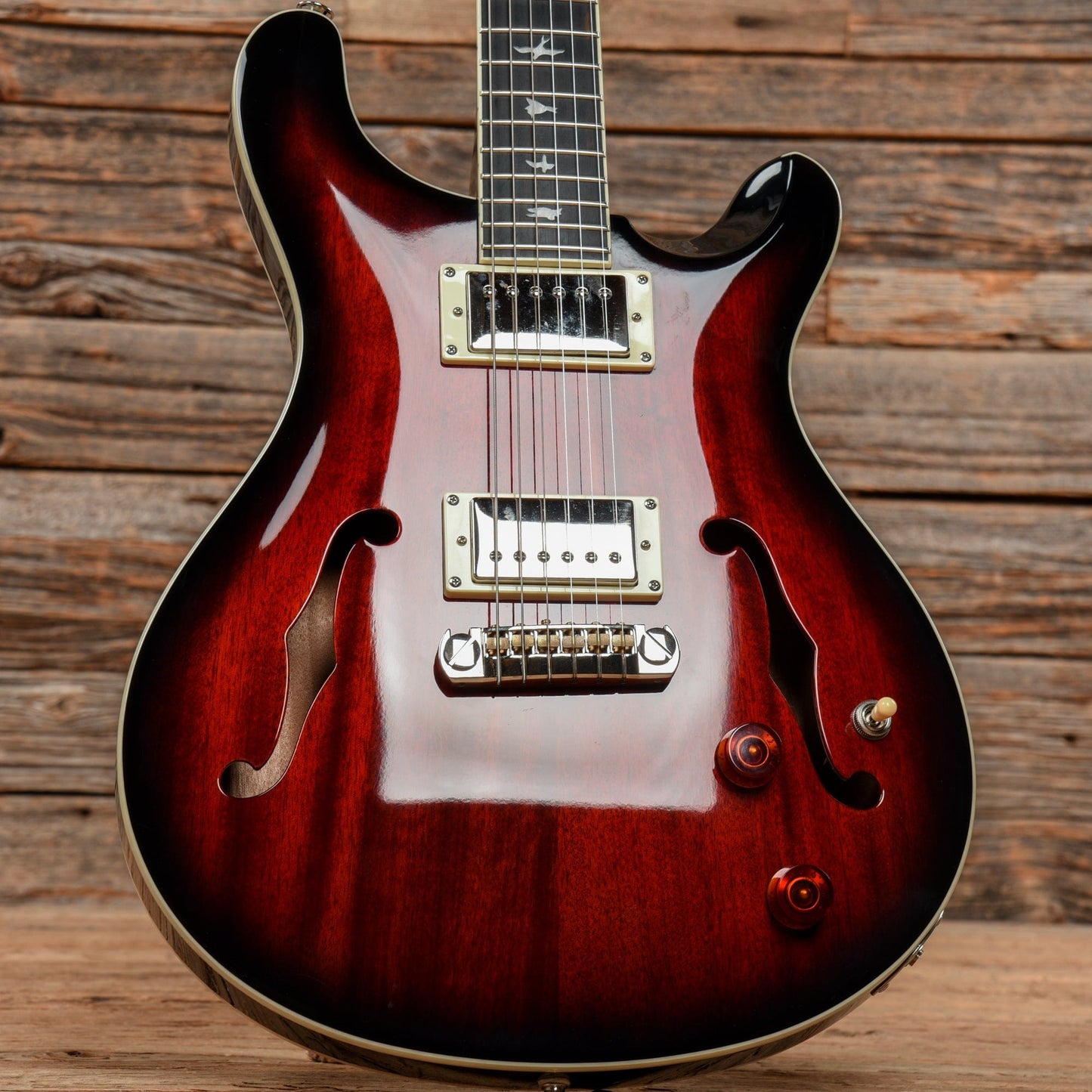 PRS SE Hollowbody Standard Fire Red Burst 2019 Electric Guitars / Hollow Body