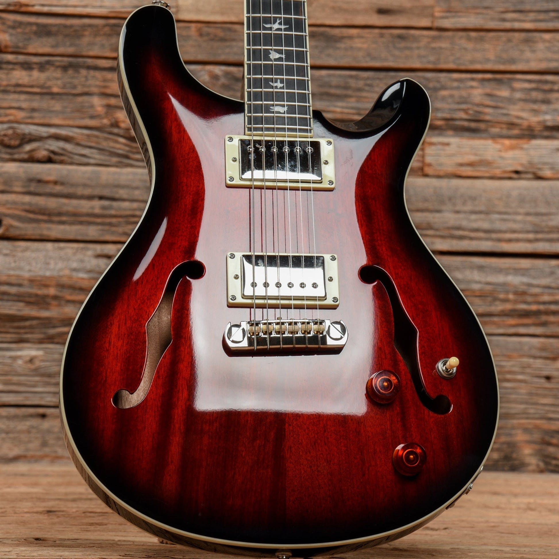 PRS SE Hollowbody Standard Fire Red Burst 2019 Electric Guitars / Hollow Body
