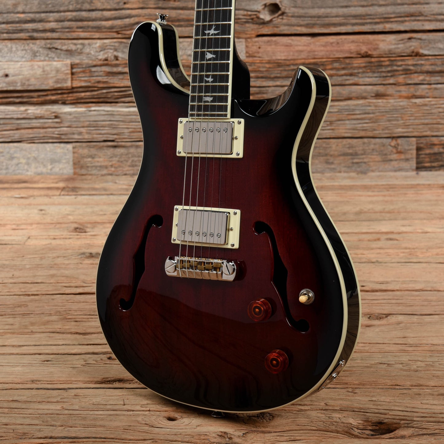 PRS SE Hollowbody Standard Fire Red Burst 2020 Electric Guitars / Hollow Body