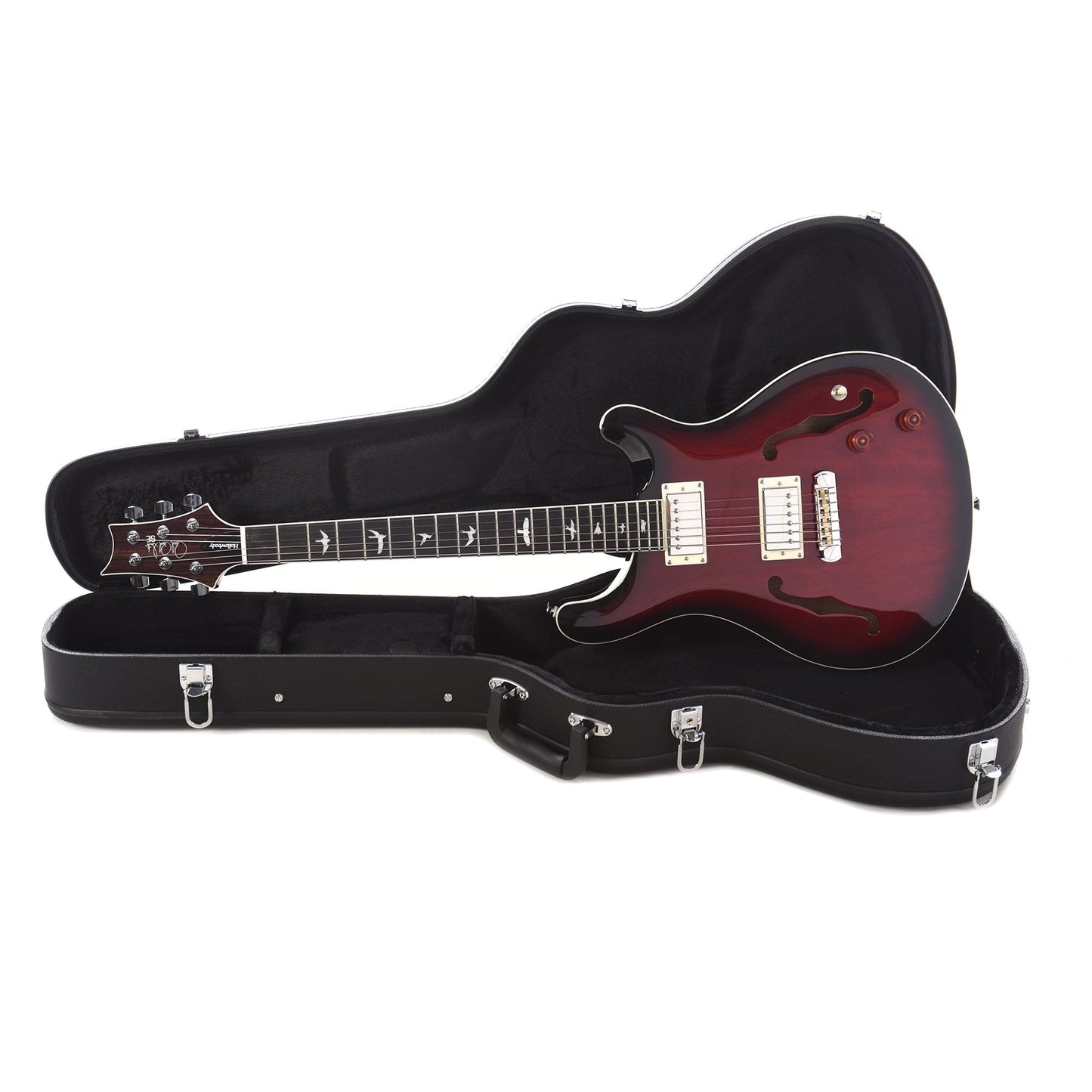 PRS SE Hollowbody Standard Fire Red Burst Electric Guitars / Hollow Body