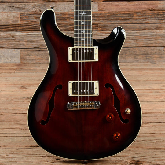 PRS SE Hollowbody Standard Fire Red Burst Electric Guitars / Hollow Body