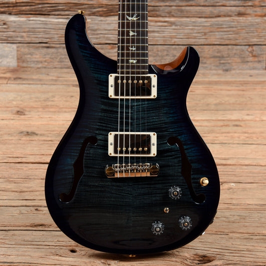 PRS Wood Library Hollowbody II w/Brazilian Rosewood Fretboard Cobalt Blue Smokeburst Wrap 2018 Electric Guitars / Hollow Body