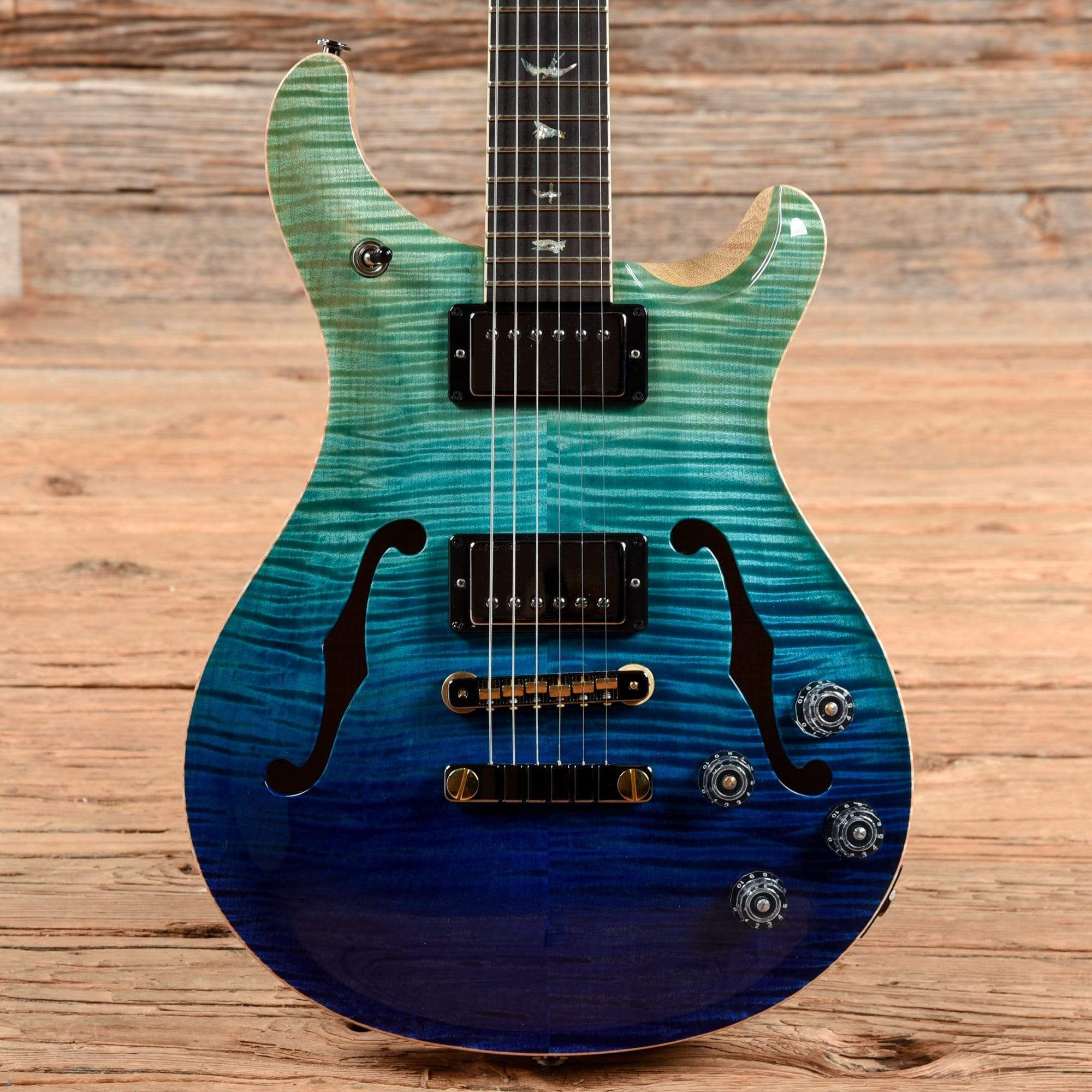 PRS Wood Library McCarty 594 Hollowbody w/Brazilian Rosewood Fretboard Ocean Fade 2021 Electric Guitars / Hollow Body