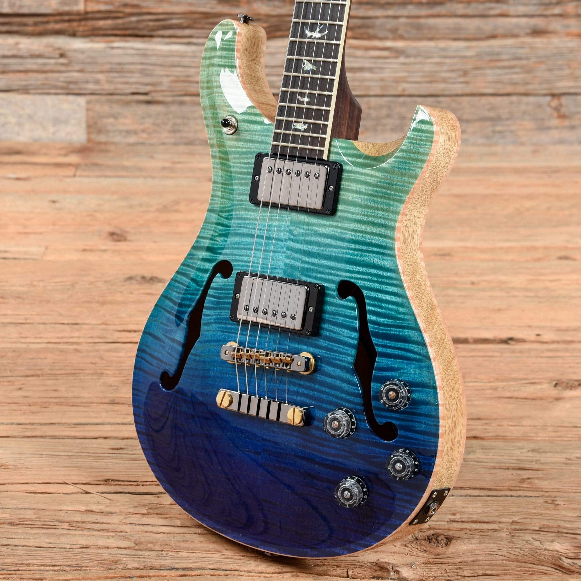 PRS Wood Library McCarty 594 Hollowbody w/Brazilian Rosewood Fretboard Ocean Fade 2021 Electric Guitars / Hollow Body