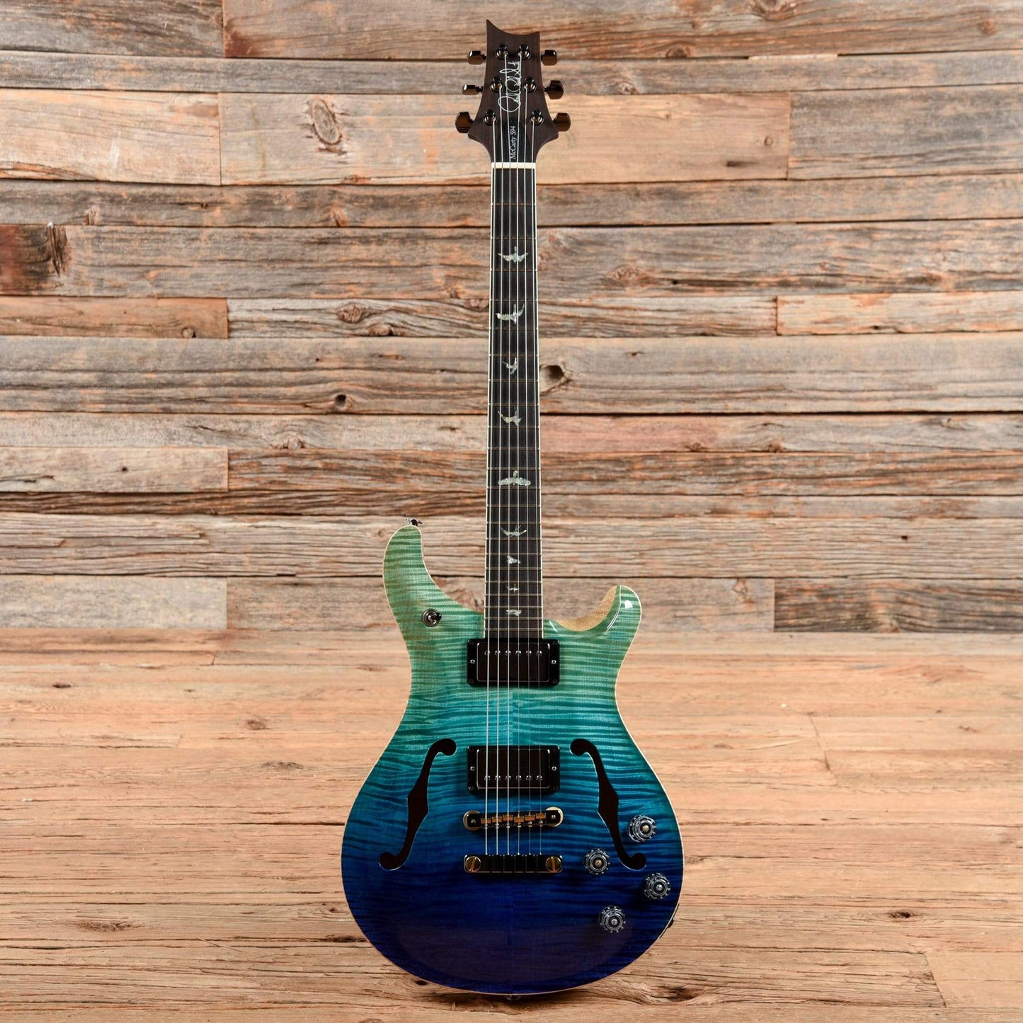PRS Wood Library McCarty 594 Hollowbody w/Brazilian Rosewood Fretboard Ocean Fade 2021 Electric Guitars / Hollow Body