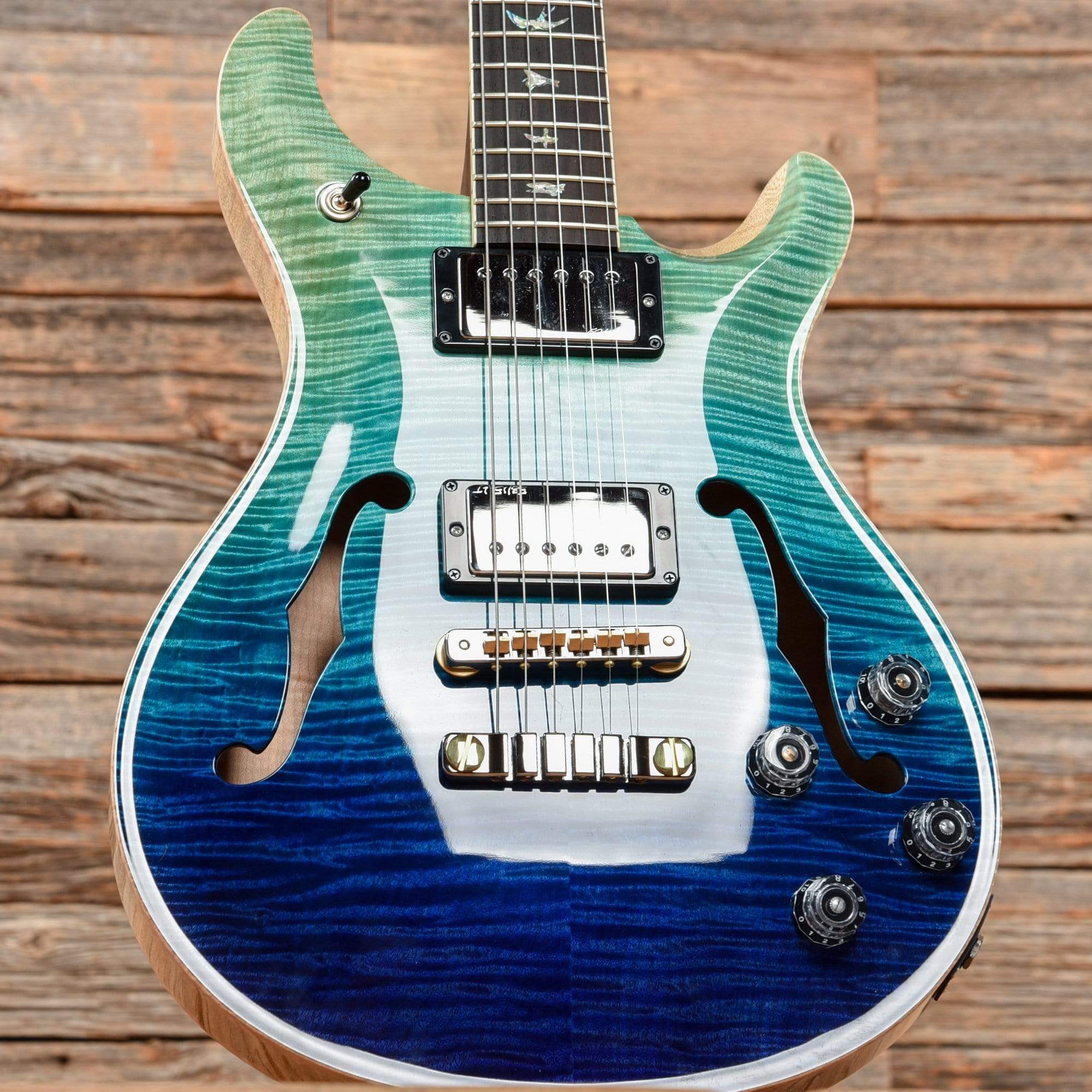 PRS Wood Library McCarty 594 Hollowbody w/Brazilian Rosewood Fretboard Ocean Fade 2021 Electric Guitars / Hollow Body