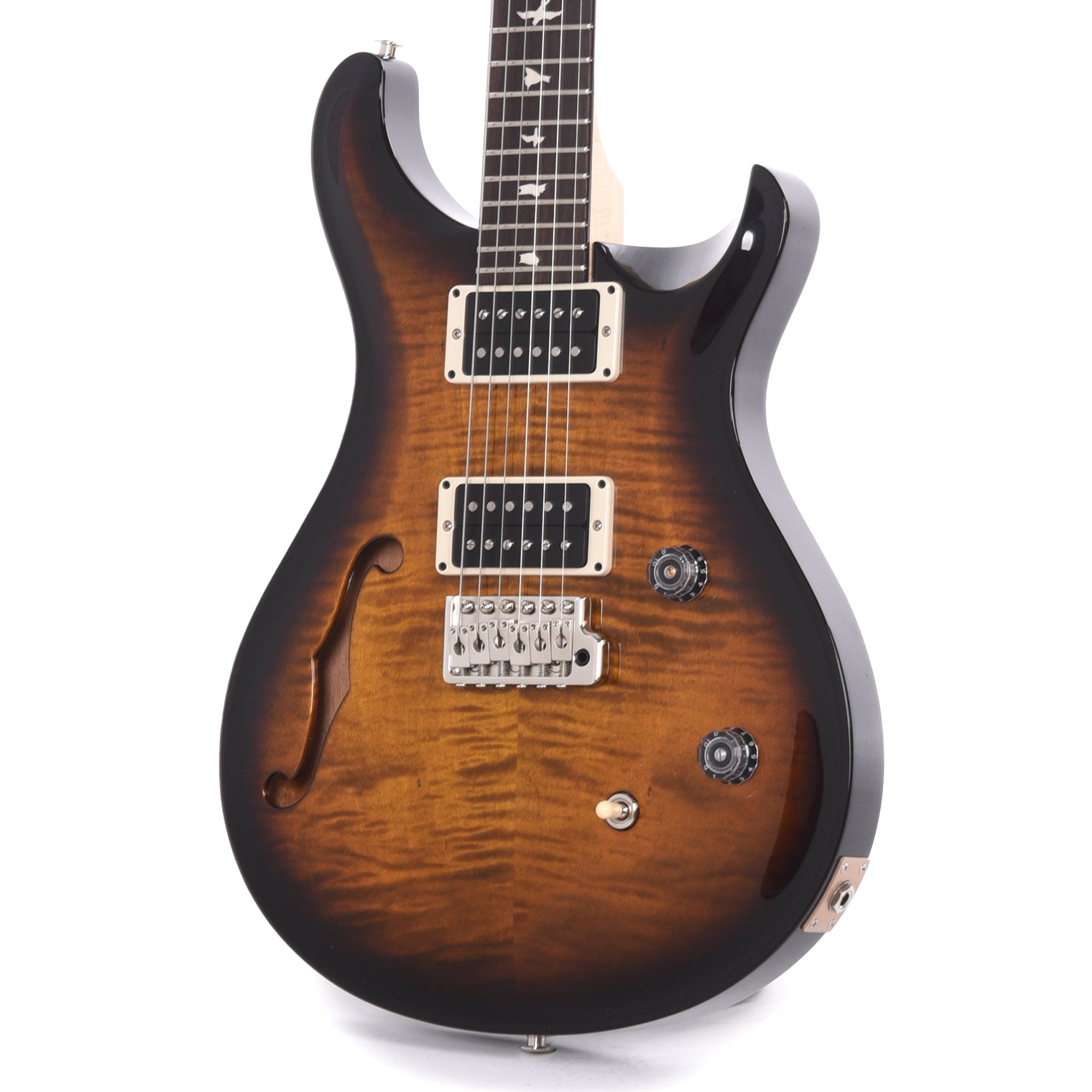 PRS CE 24 Semi-Hollow Black Amber Electric Guitars / Semi-Hollow