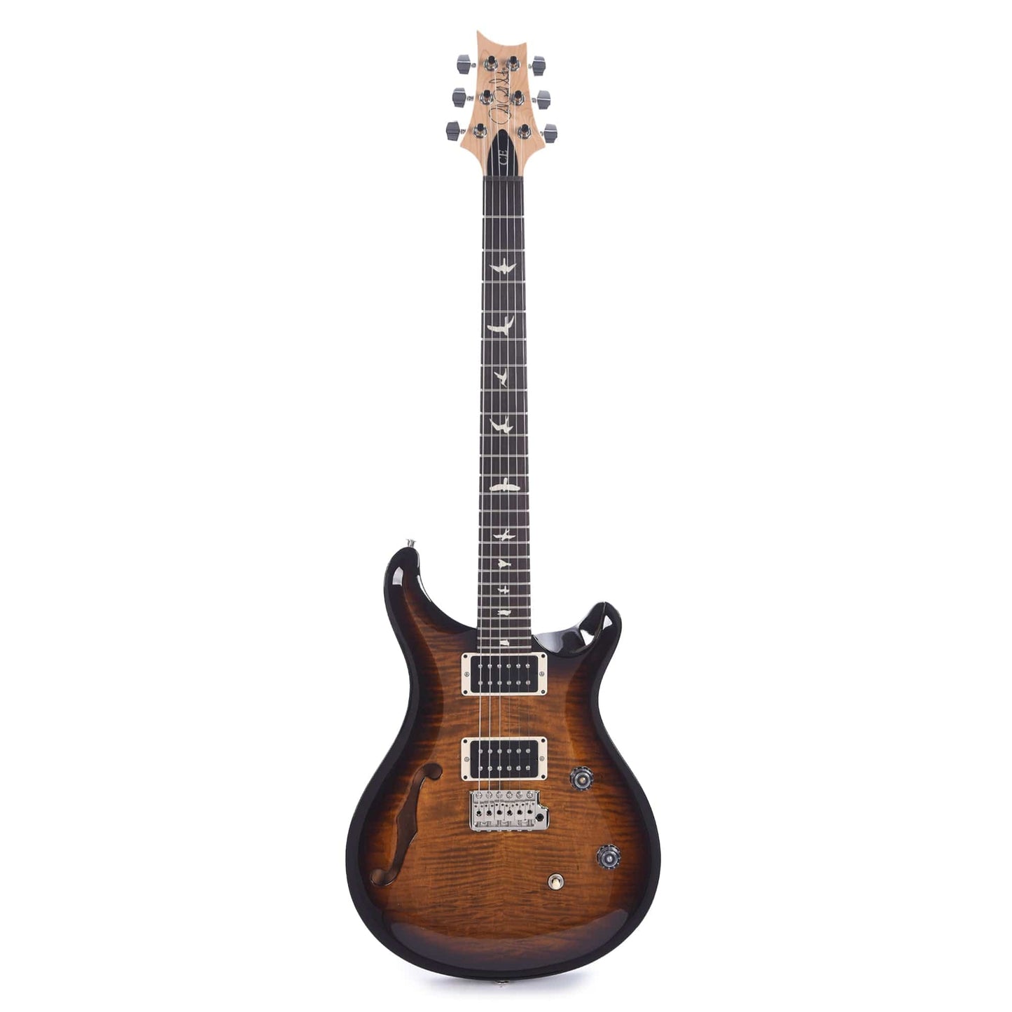 PRS CE 24 Semi-Hollow Black Amber Electric Guitars / Semi-Hollow
