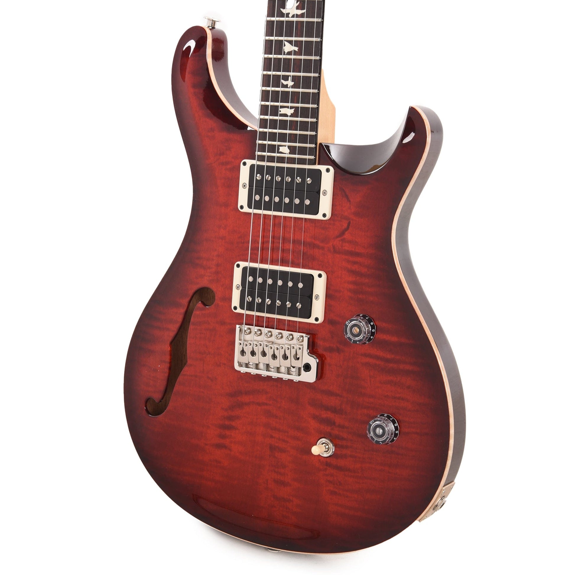 PRS CE 24 Semi-Hollow Fire Red Burst Electric Guitars / Semi-Hollow